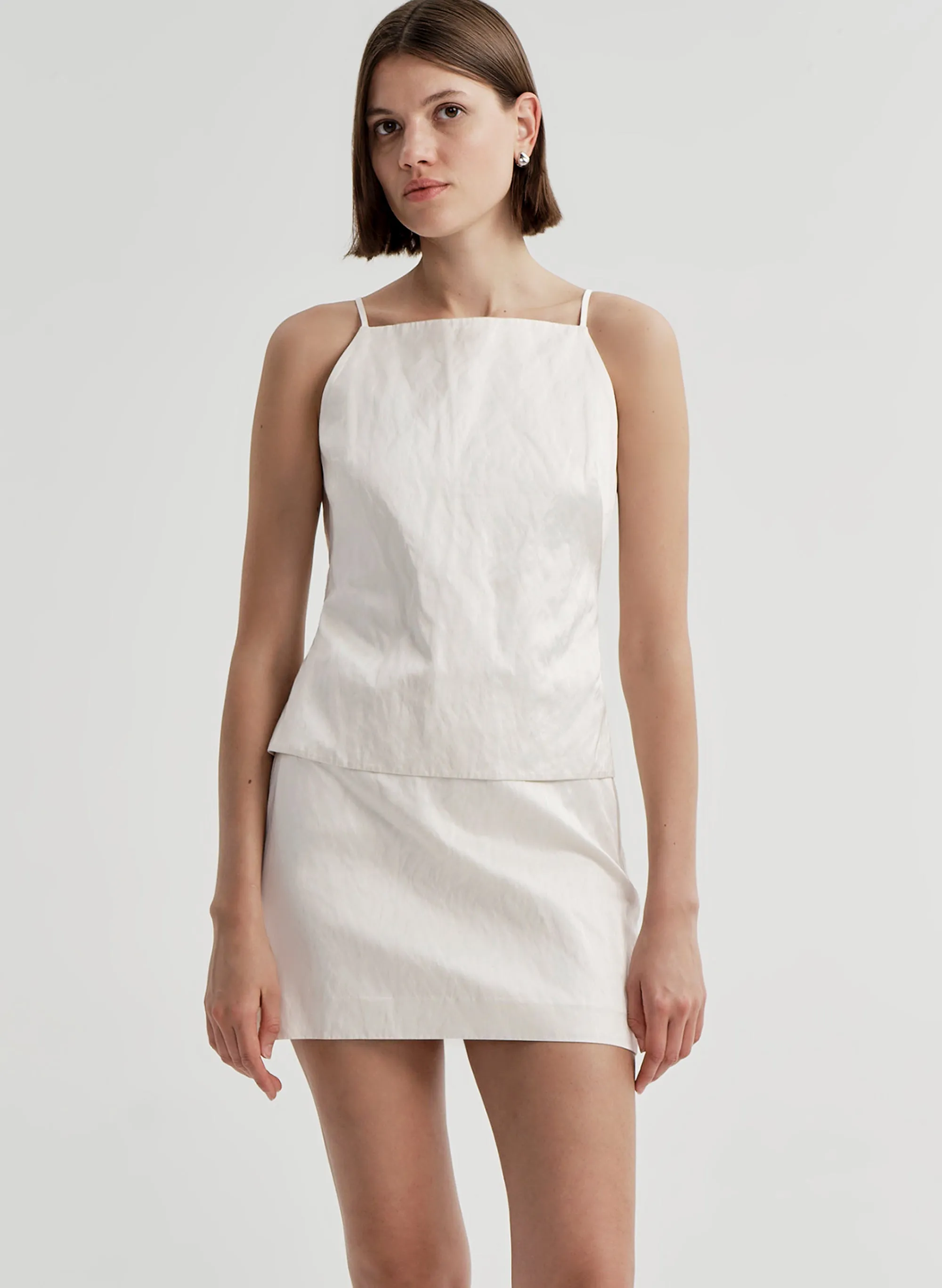 Reese Tie-Back Satin Top sold by A.L.C.