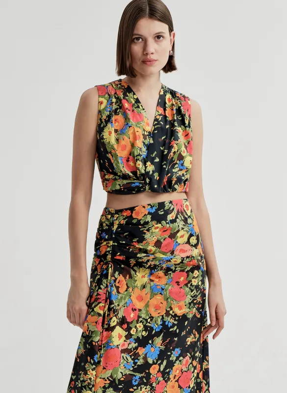 Brooklyn Cropped Floral Top made by A.L.C.