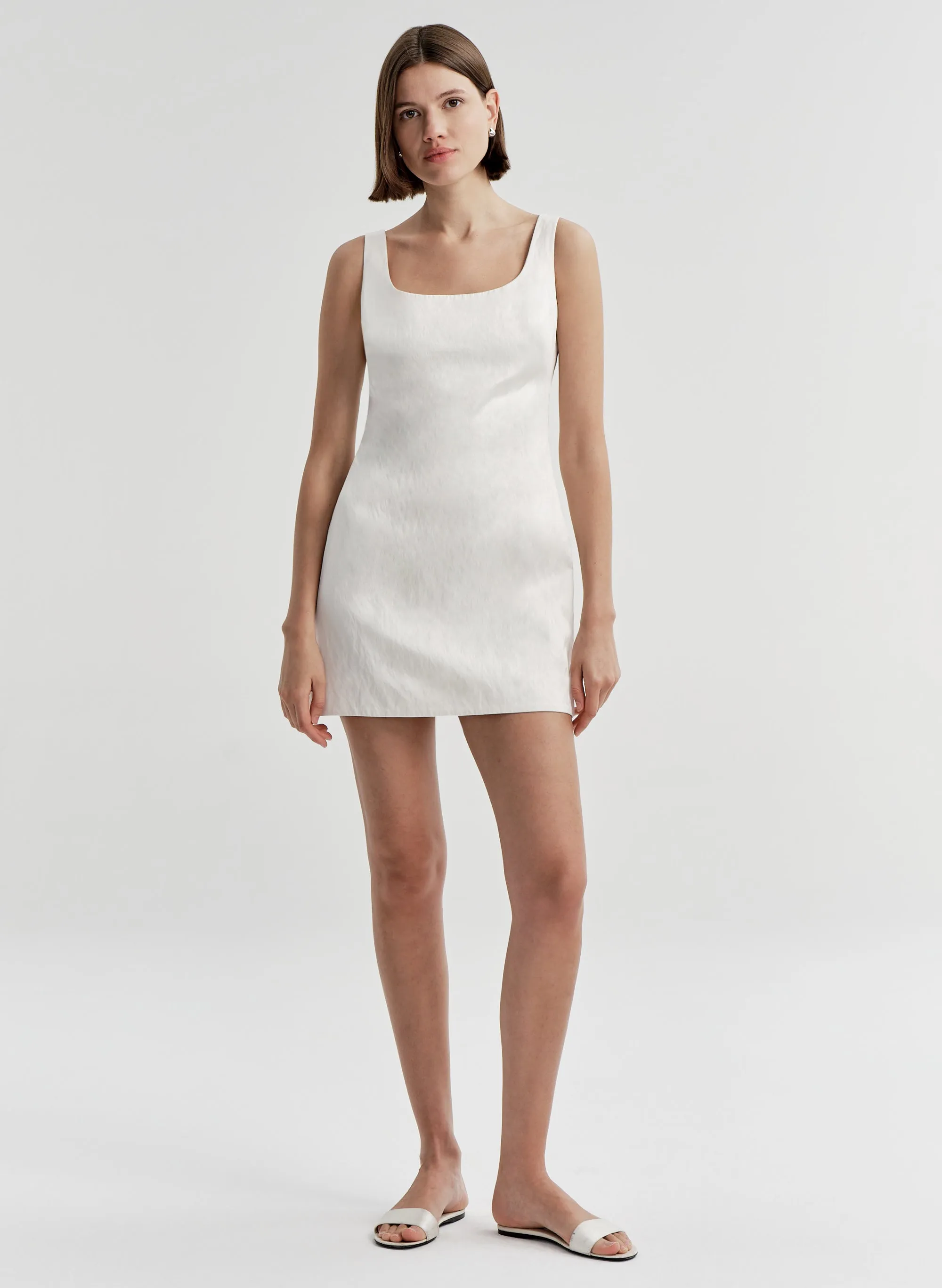 Faye Satin Mini Dress sold by A.L.C.