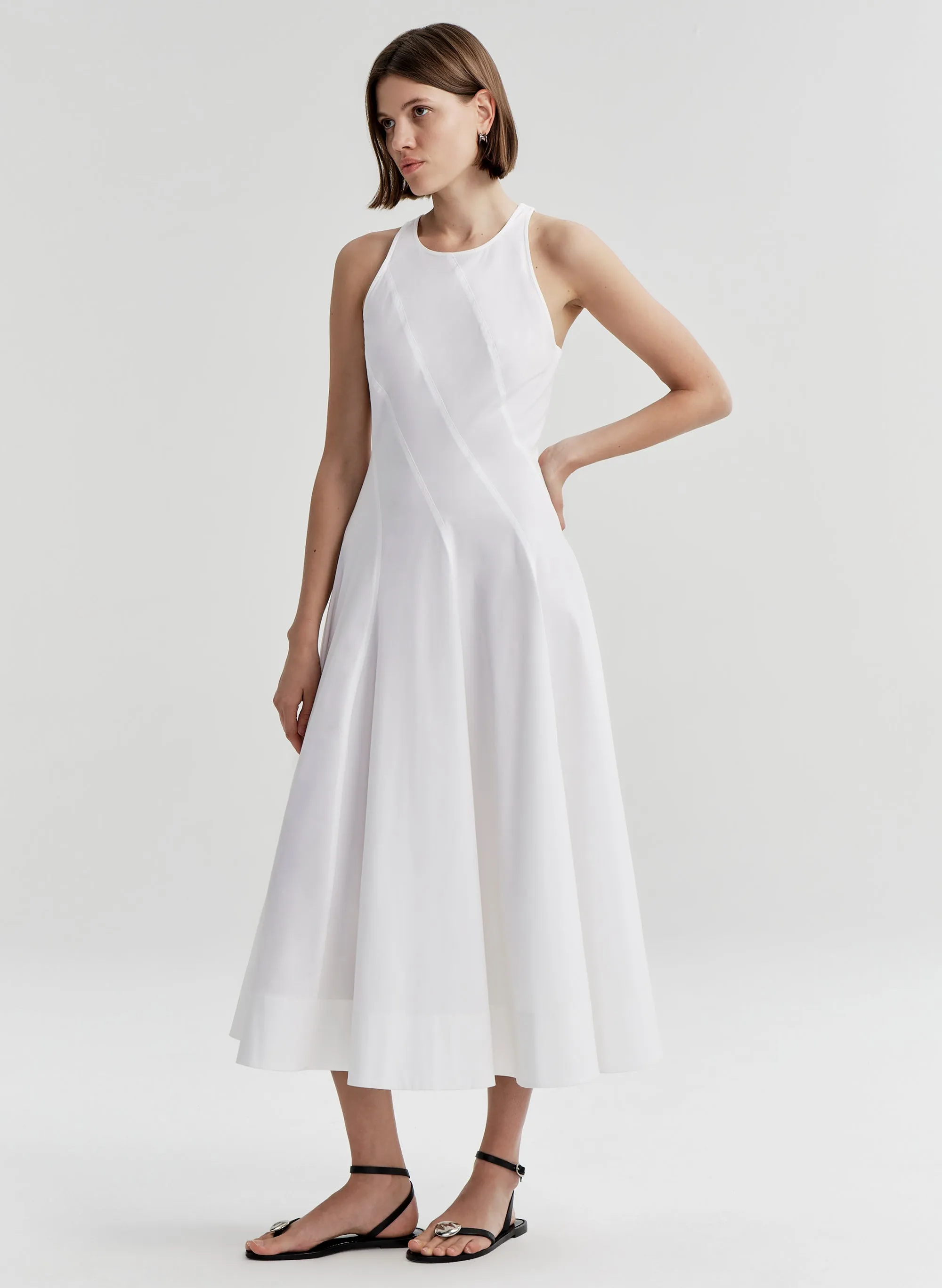 Gemma Stretch Cotton Midi Dress sold by A.L.C. product image thumbnail 4