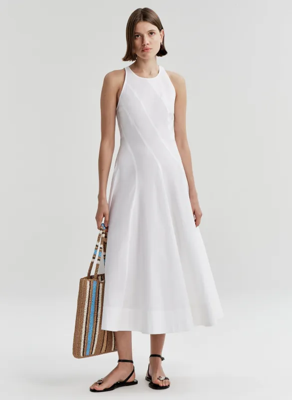 Gemma Stretch Cotton Midi Dress made by A.L.C.
