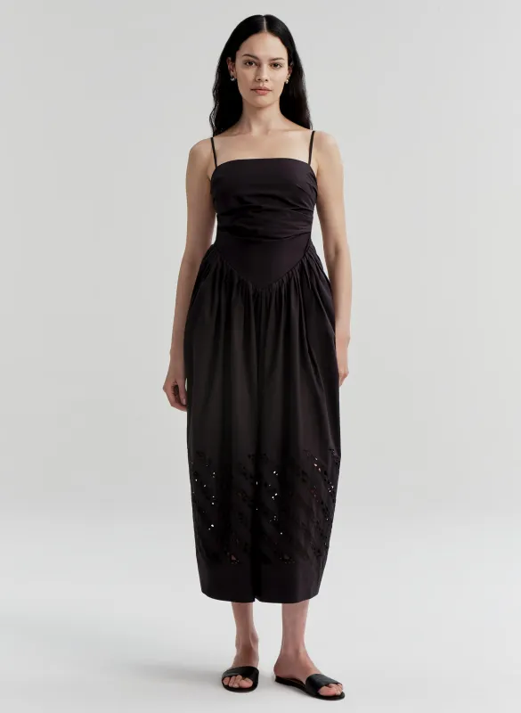 Mika Embroidered Cotton Midi Dress made by A.L.C.