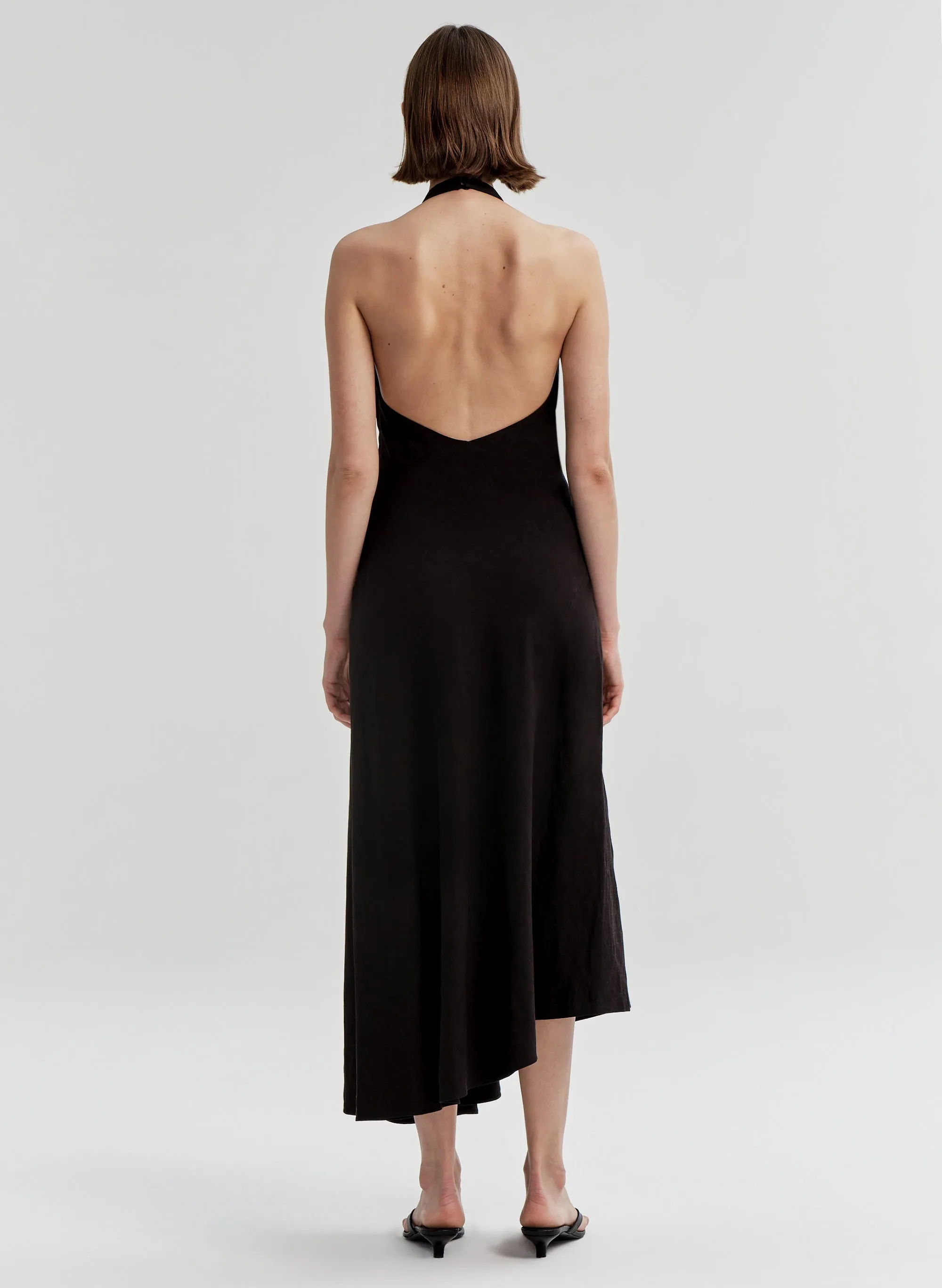 Celina Linen Halter Midi Dress sold by A.L.C. product image thumbnail 5
