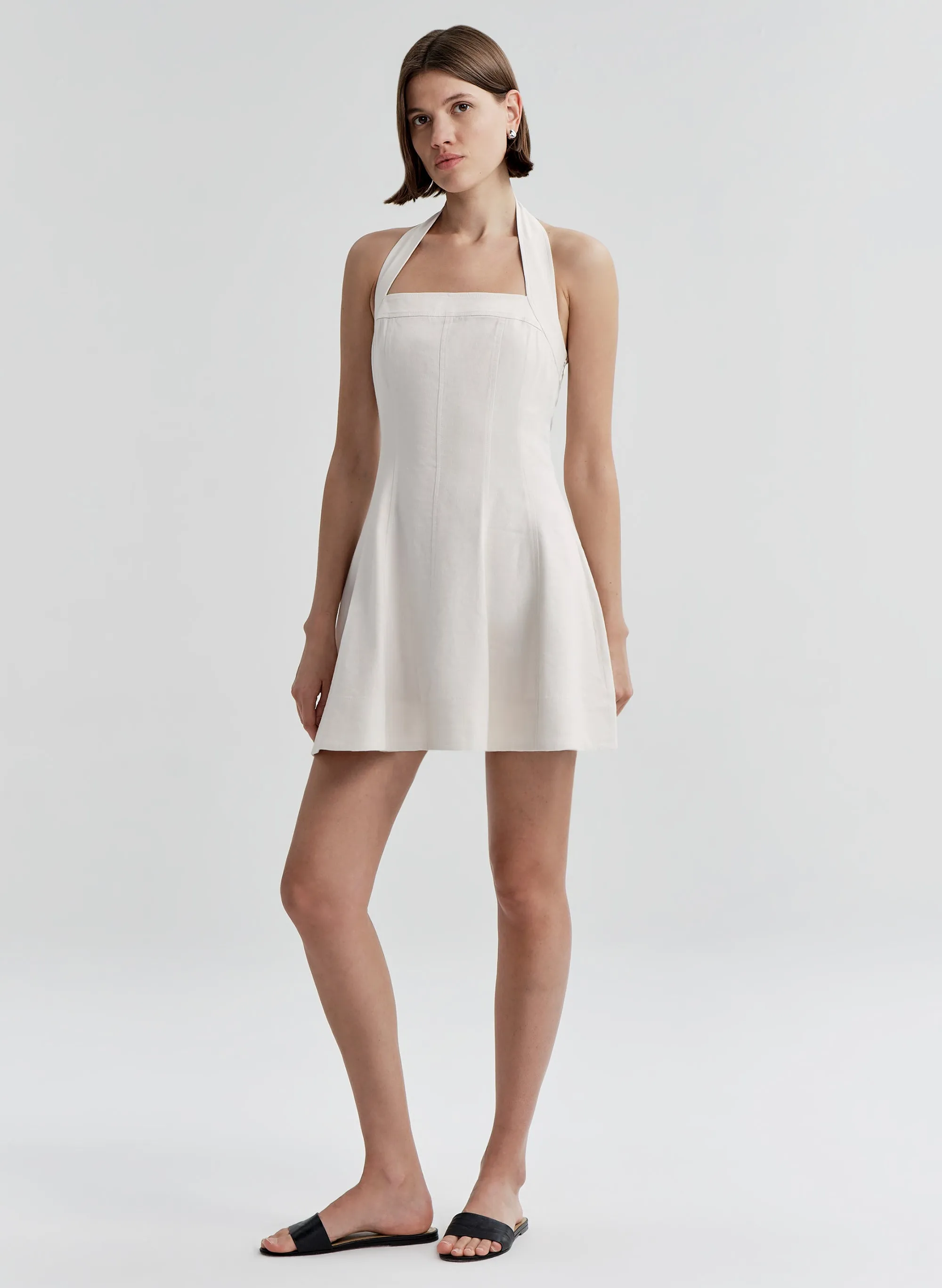 Elli Linen Mini Halter Dress sold by A.L.C. product image thumbnail 4