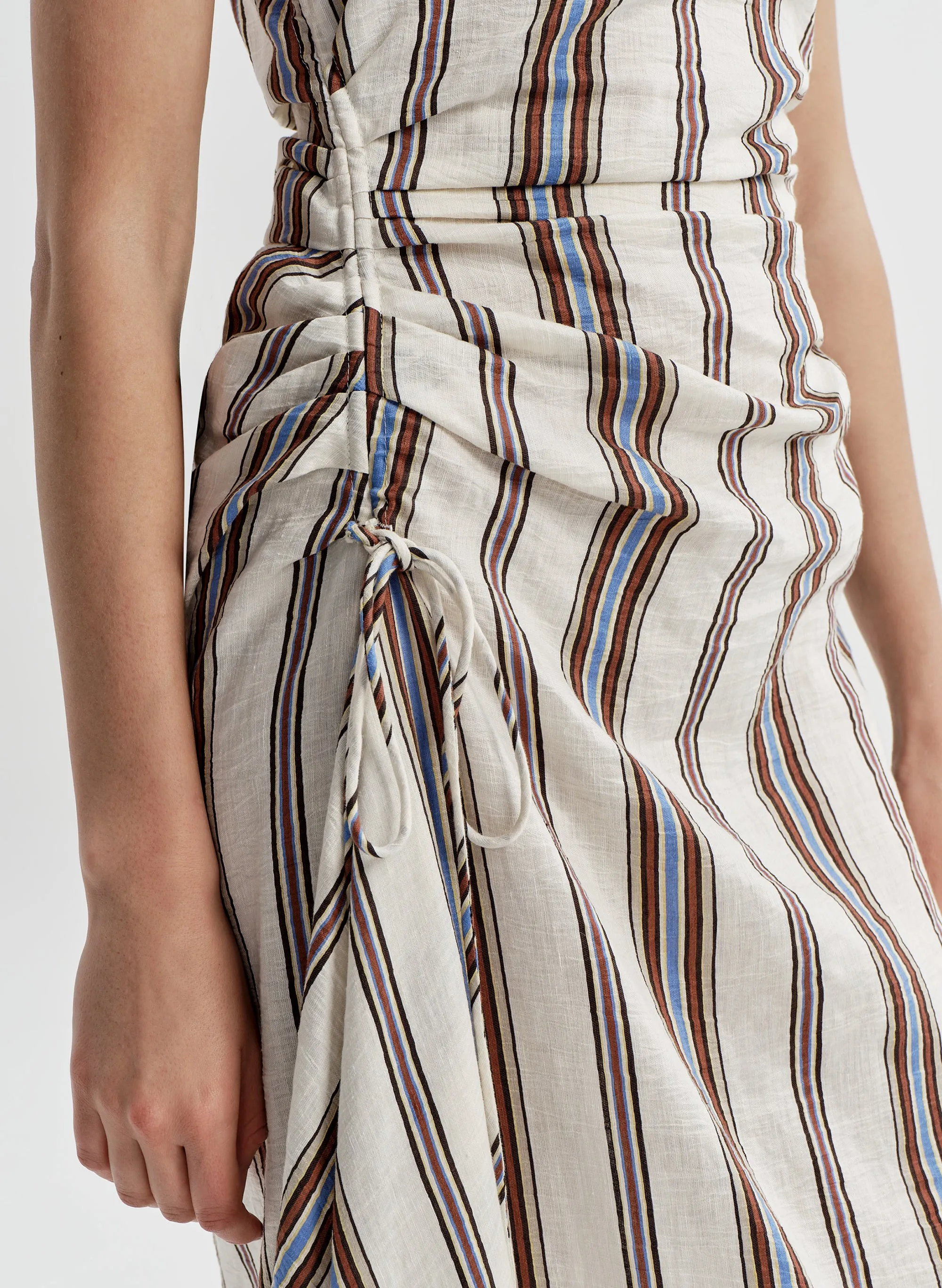 Naomi Striped Linen Midi Dress sold by A.L.C. product image thumbnail 2