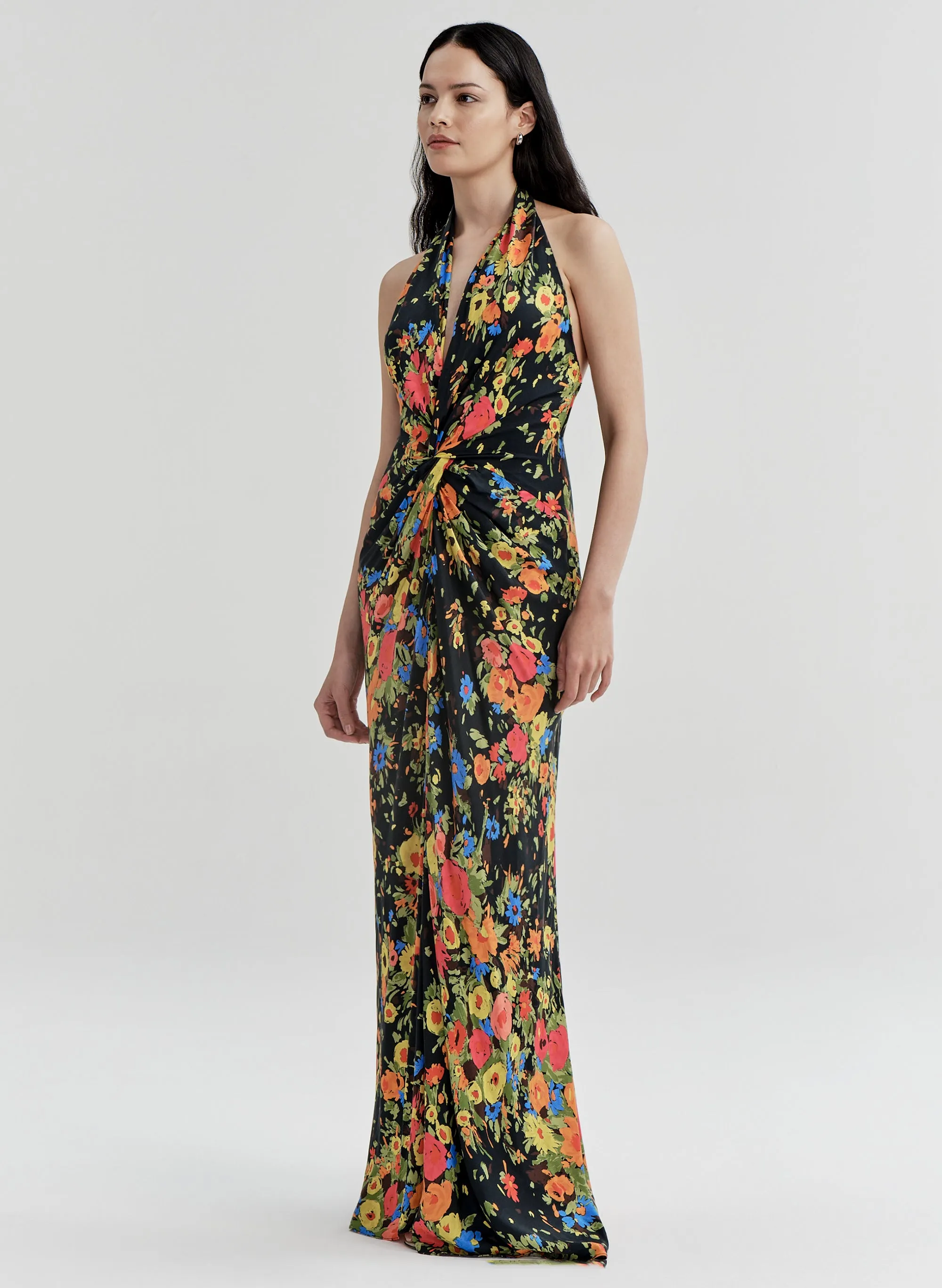 Mabel Floral Satin Gown sold by A.L.C. product image thumbnail 4