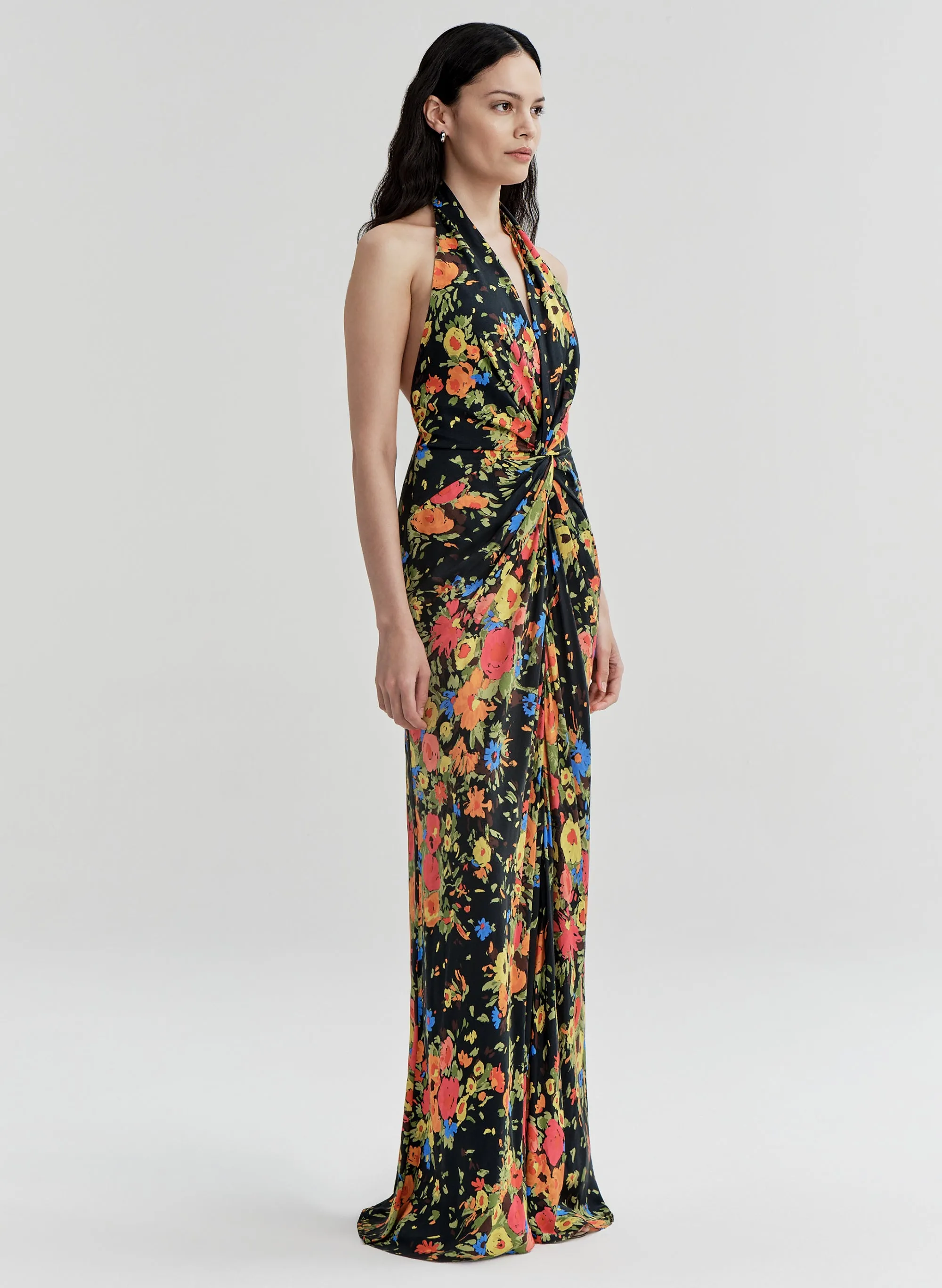 Mabel Floral Satin Gown sold by A.L.C. product image thumbnail 3