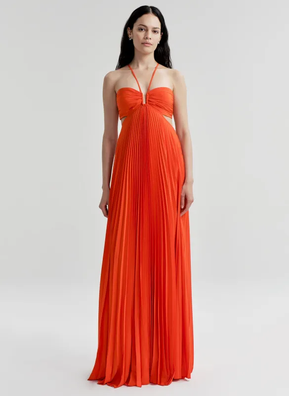 Moira Pleated Maxi Dress made by A.L.C.