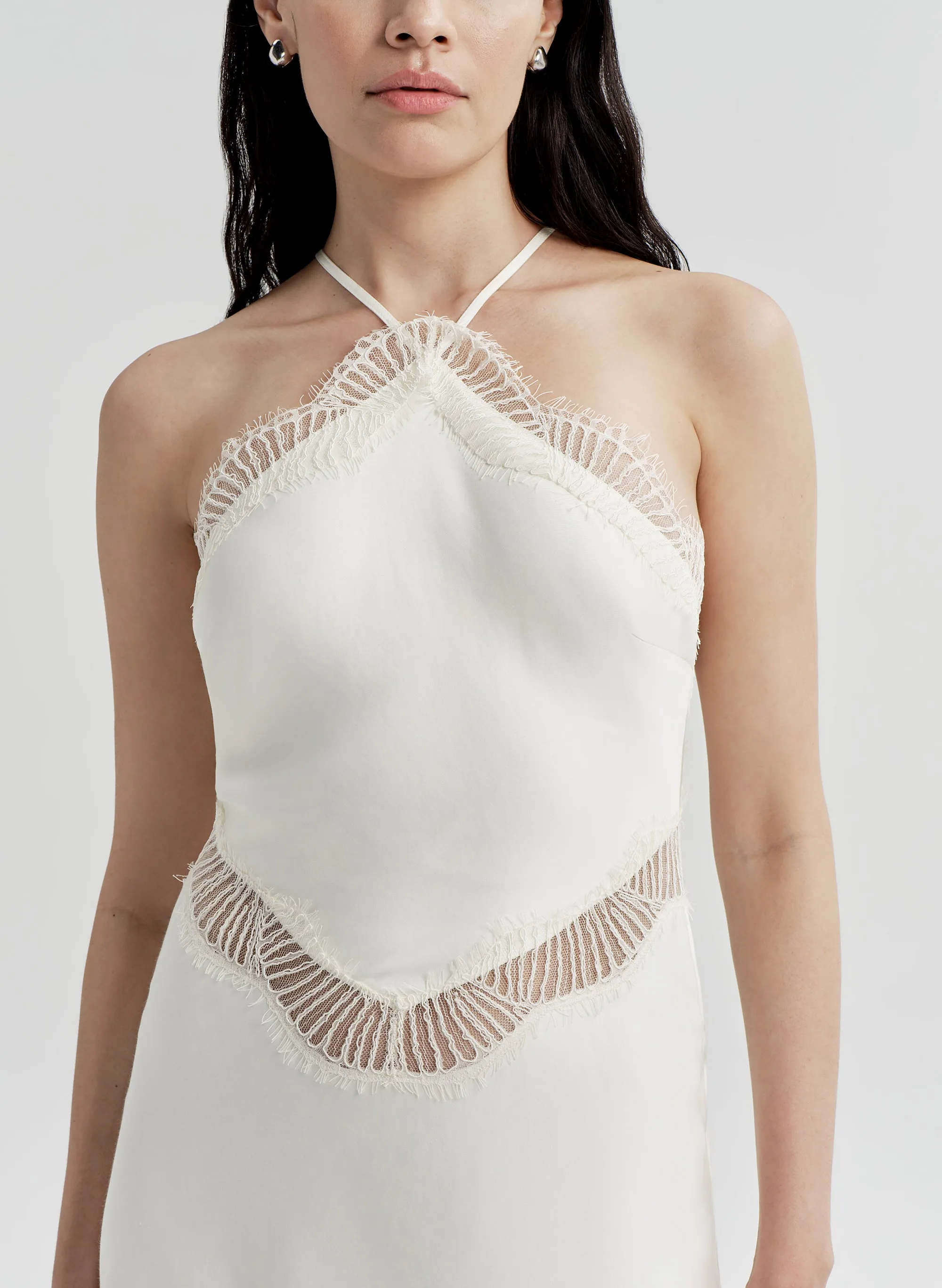 Lucia Satin and Lace Midi Dress sold by A.L.C. product image thumbnail 2