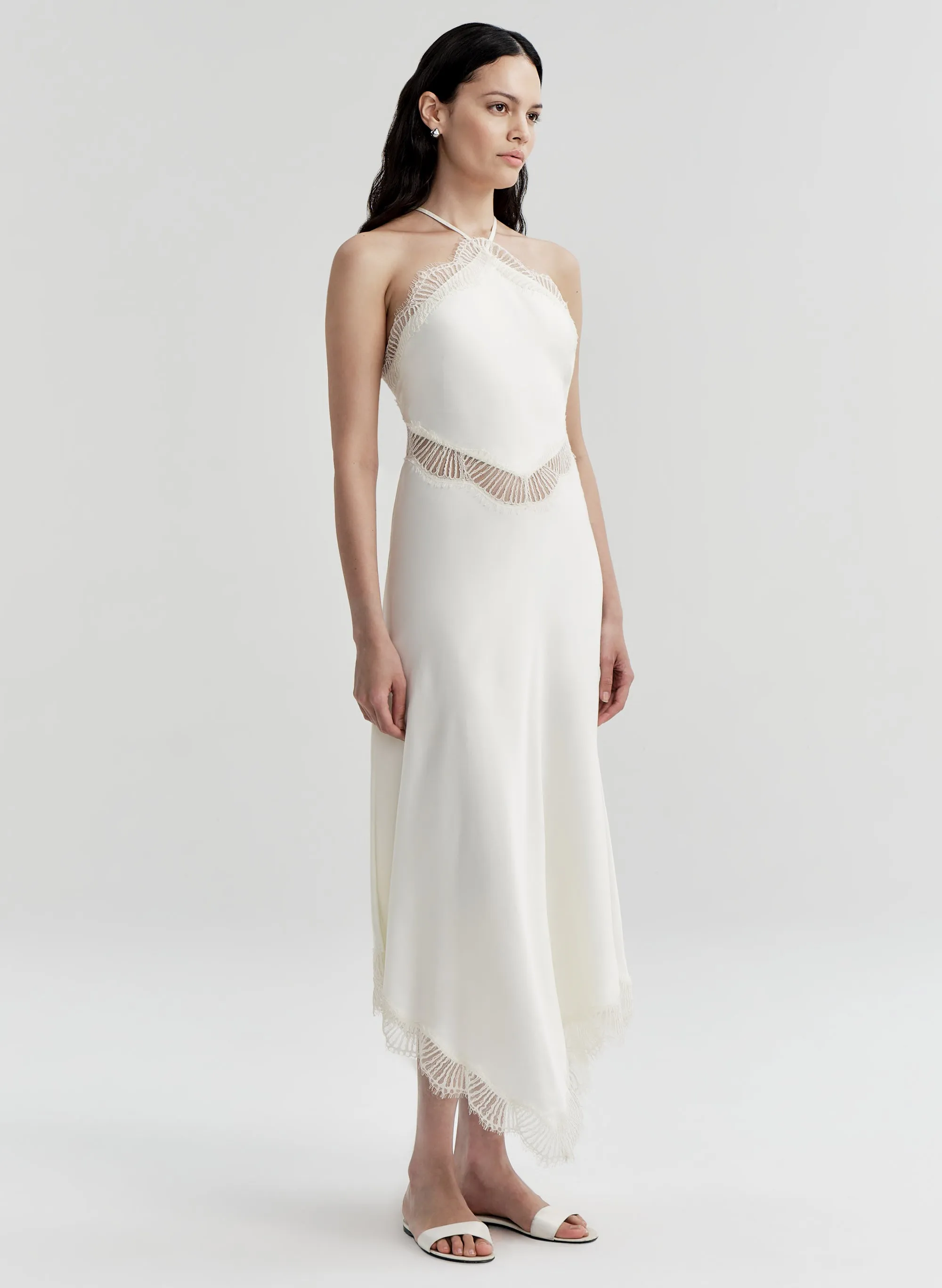 Lucia Satin and Lace Midi Dress sold by A.L.C. product image thumbnail 3