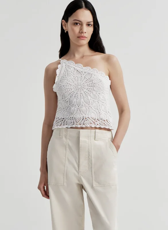 Kenzie Crochet One Shoulder Top made by A.L.C.