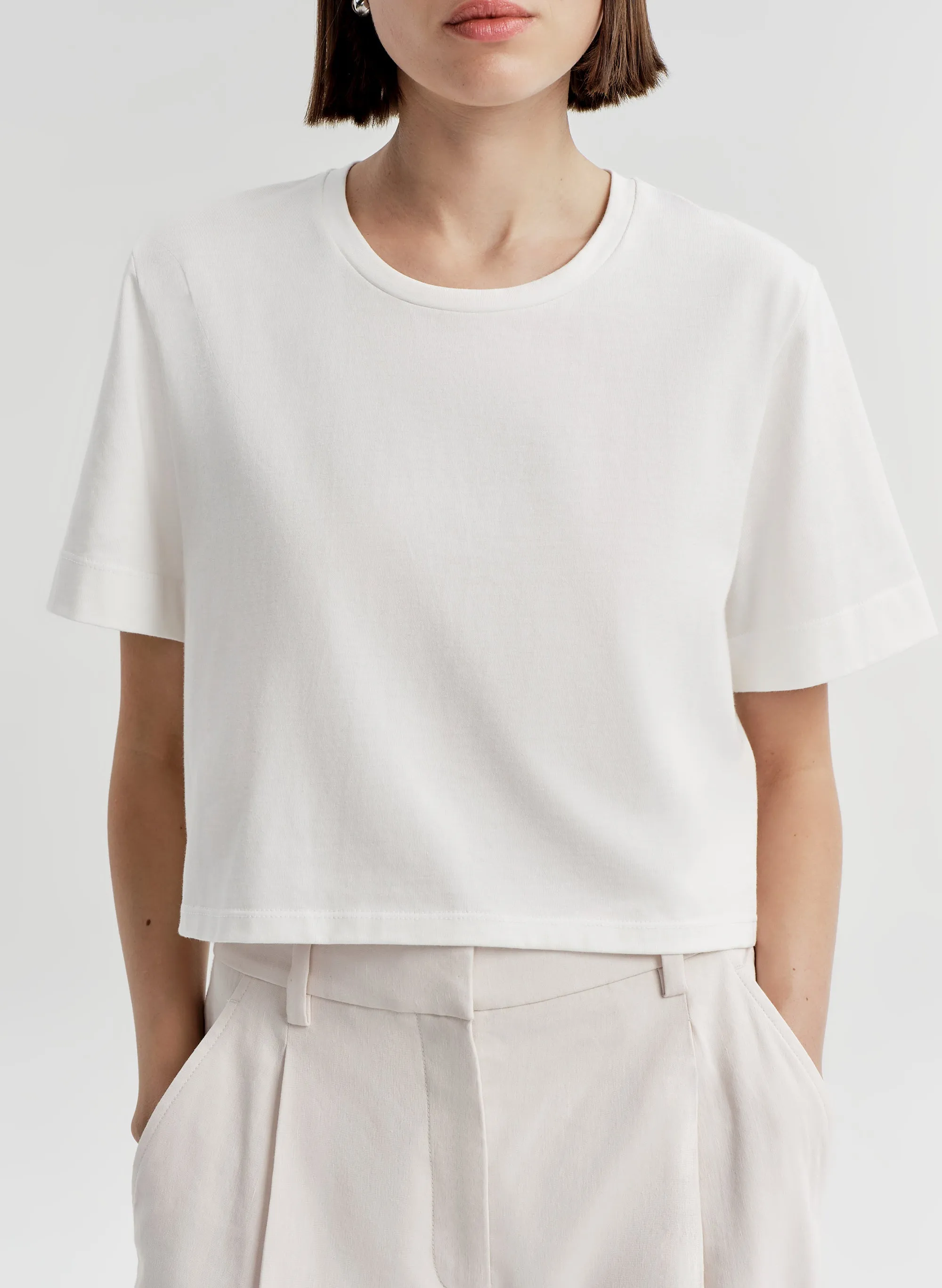 Kali Relaxed Crop Tee sold by A.L.C. product image thumbnail 2
