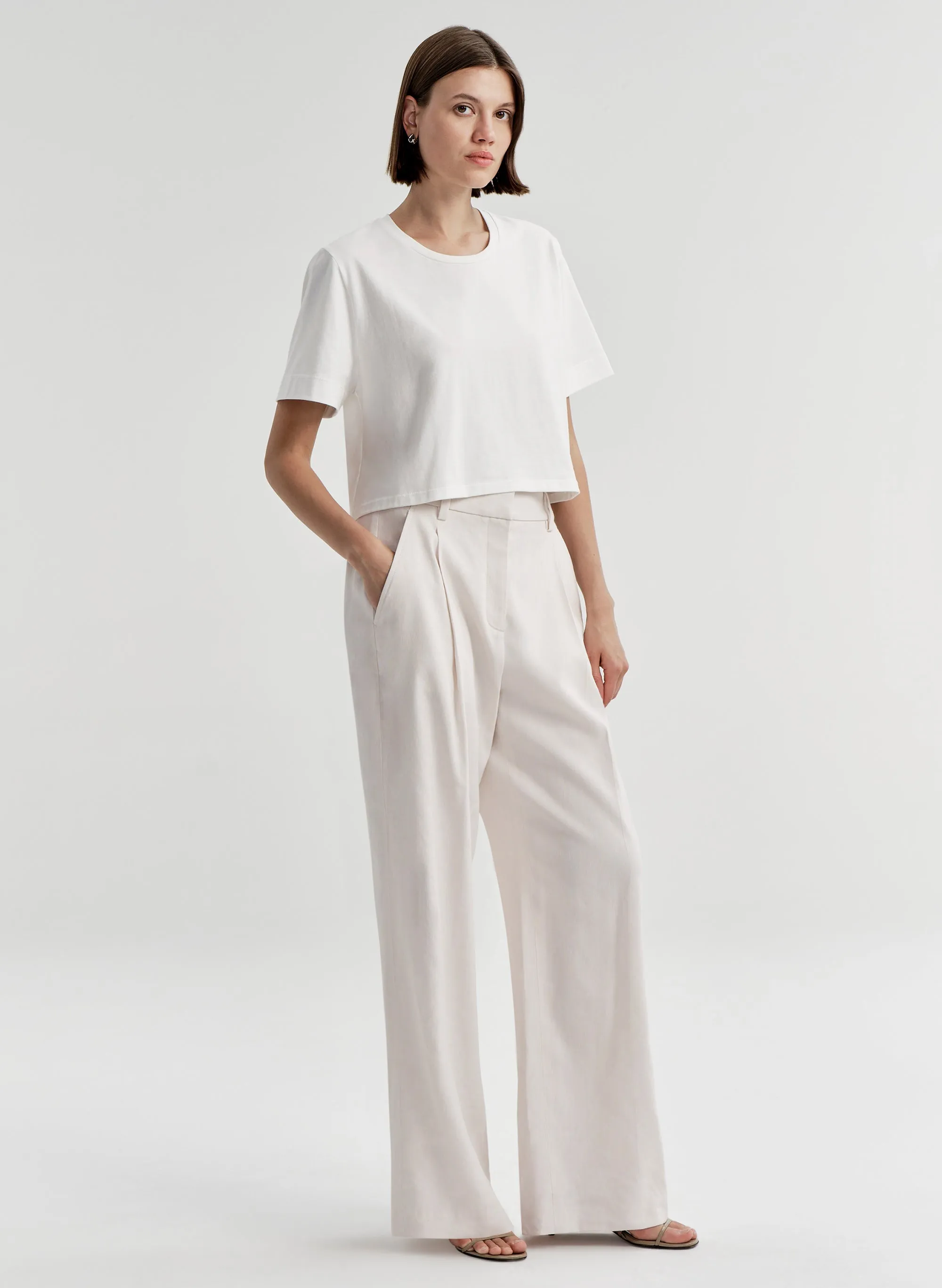 Kali Relaxed Crop Tee sold by A.L.C. product image thumbnail 3