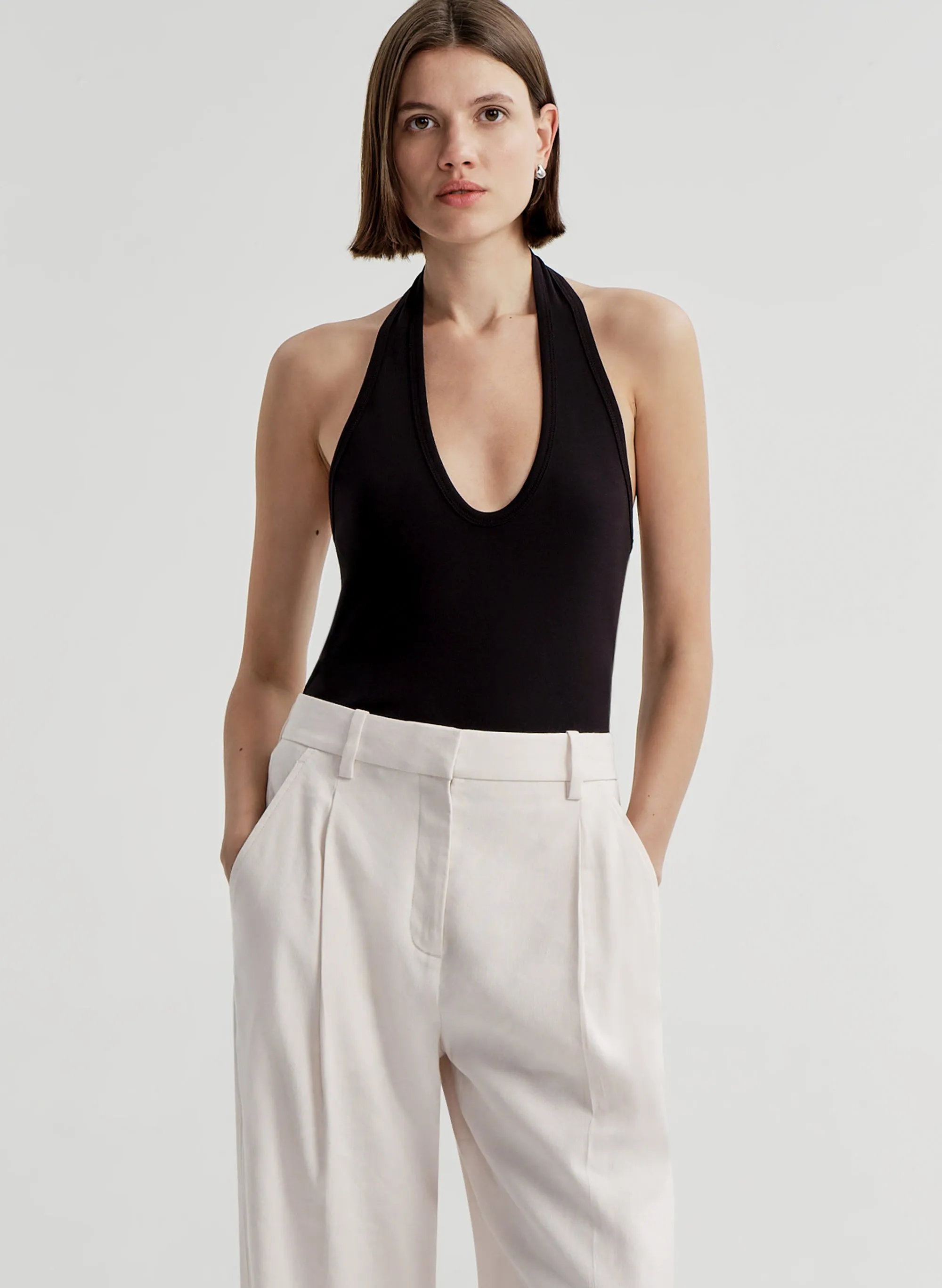 Ari Cotton Halter Tank sold by A.L.C.
