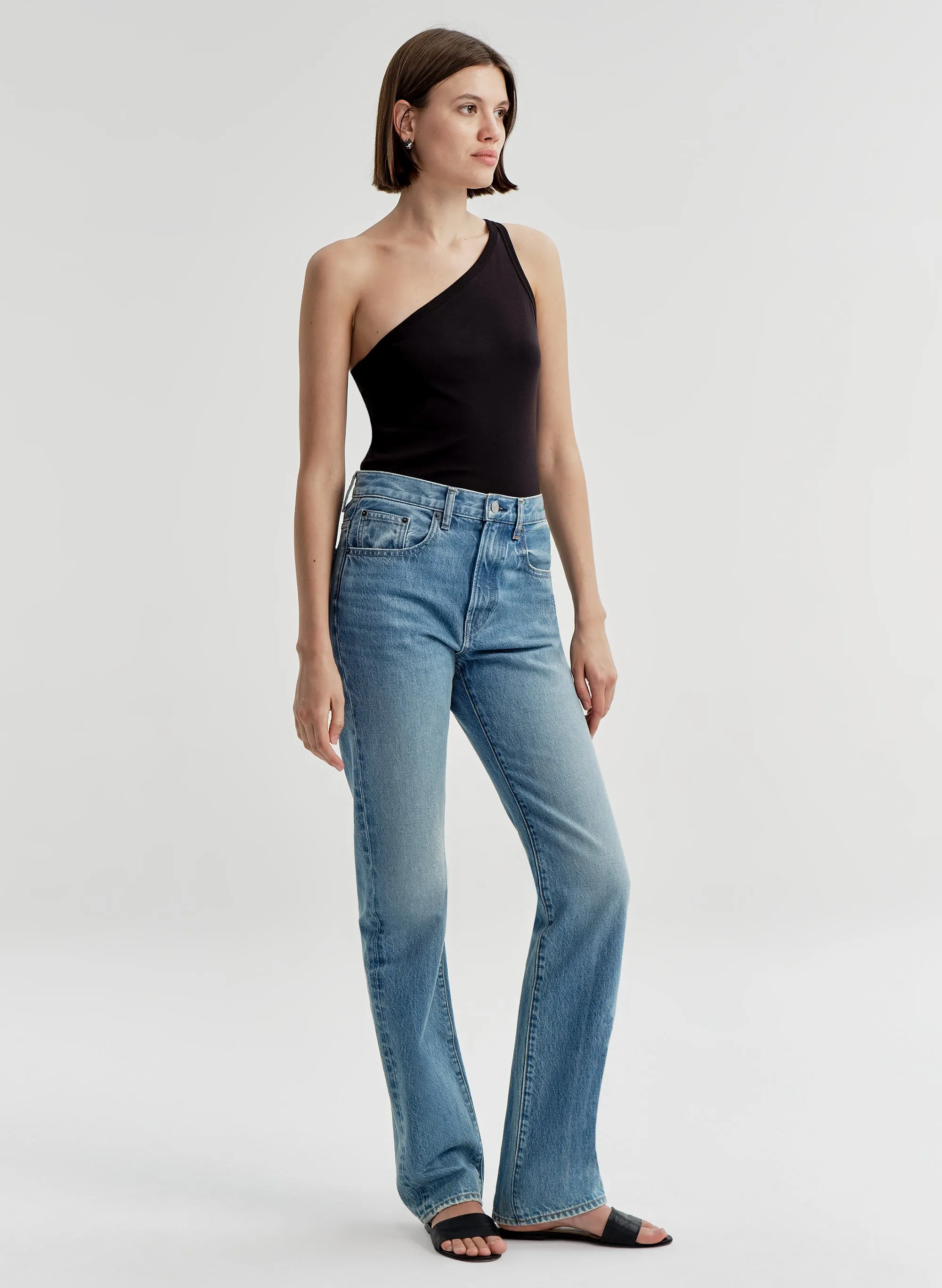 Marlee Cotton One Shoulder Tank sold by A.L.C. product image thumbnail 3