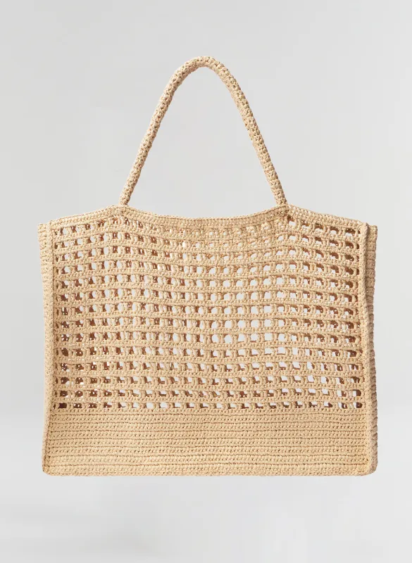 Lucy Raffia Tote made by A.L.C.
