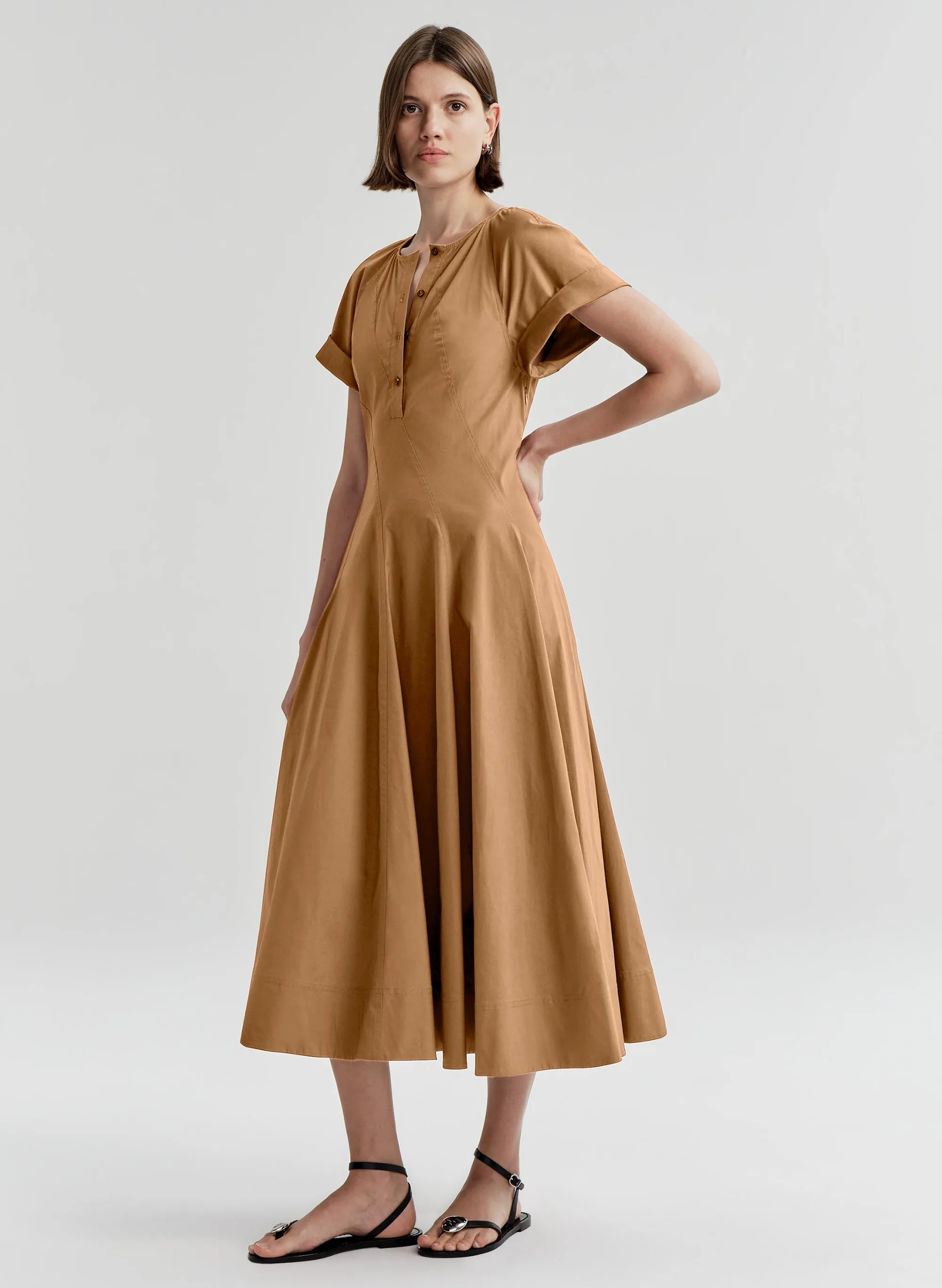 Lucille Cotton Midi Dress sold by A.L.C. product image thumbnail 4