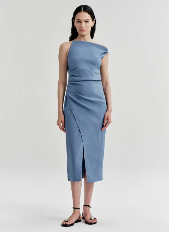 Lyra Linen Midi Dress made by A.L.C.