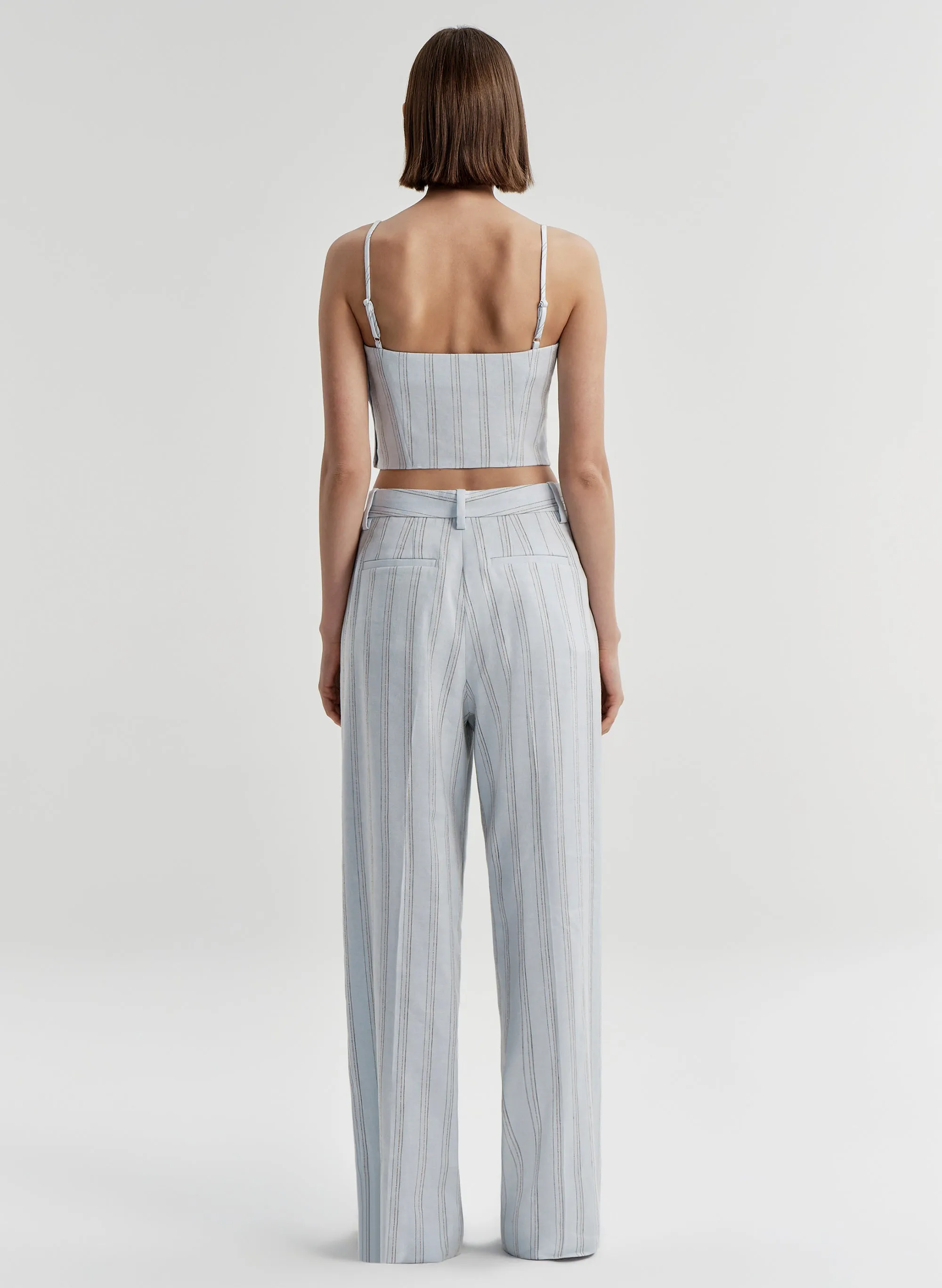 Elliott Linen Pinstripe Top sold by A.L.C. product image thumbnail 5