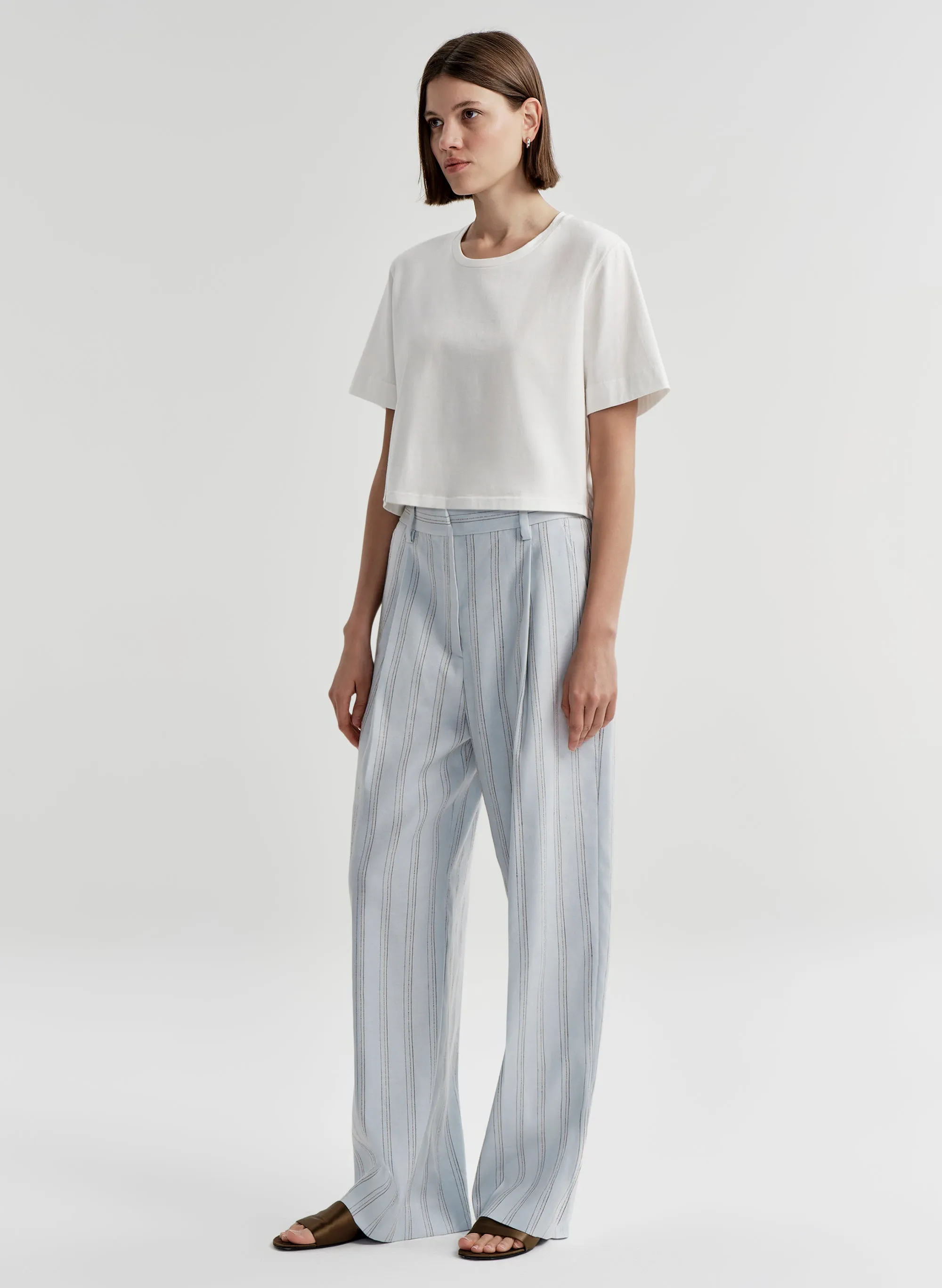 Winston Linen Pinstripe Pant sold by A.L.C. product image thumbnail 4