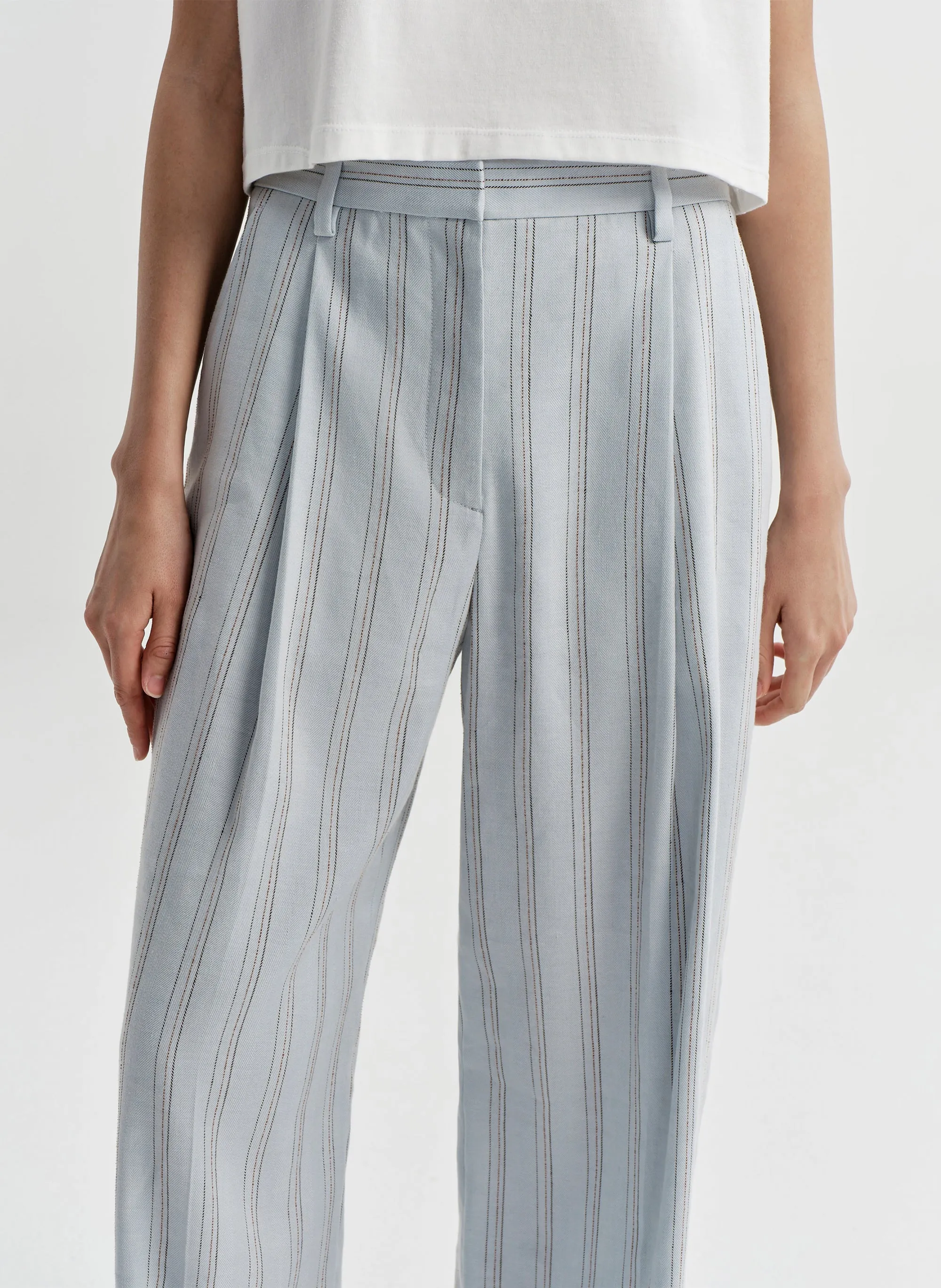 Winston Linen Pinstripe Pant sold by A.L.C. product image thumbnail 2