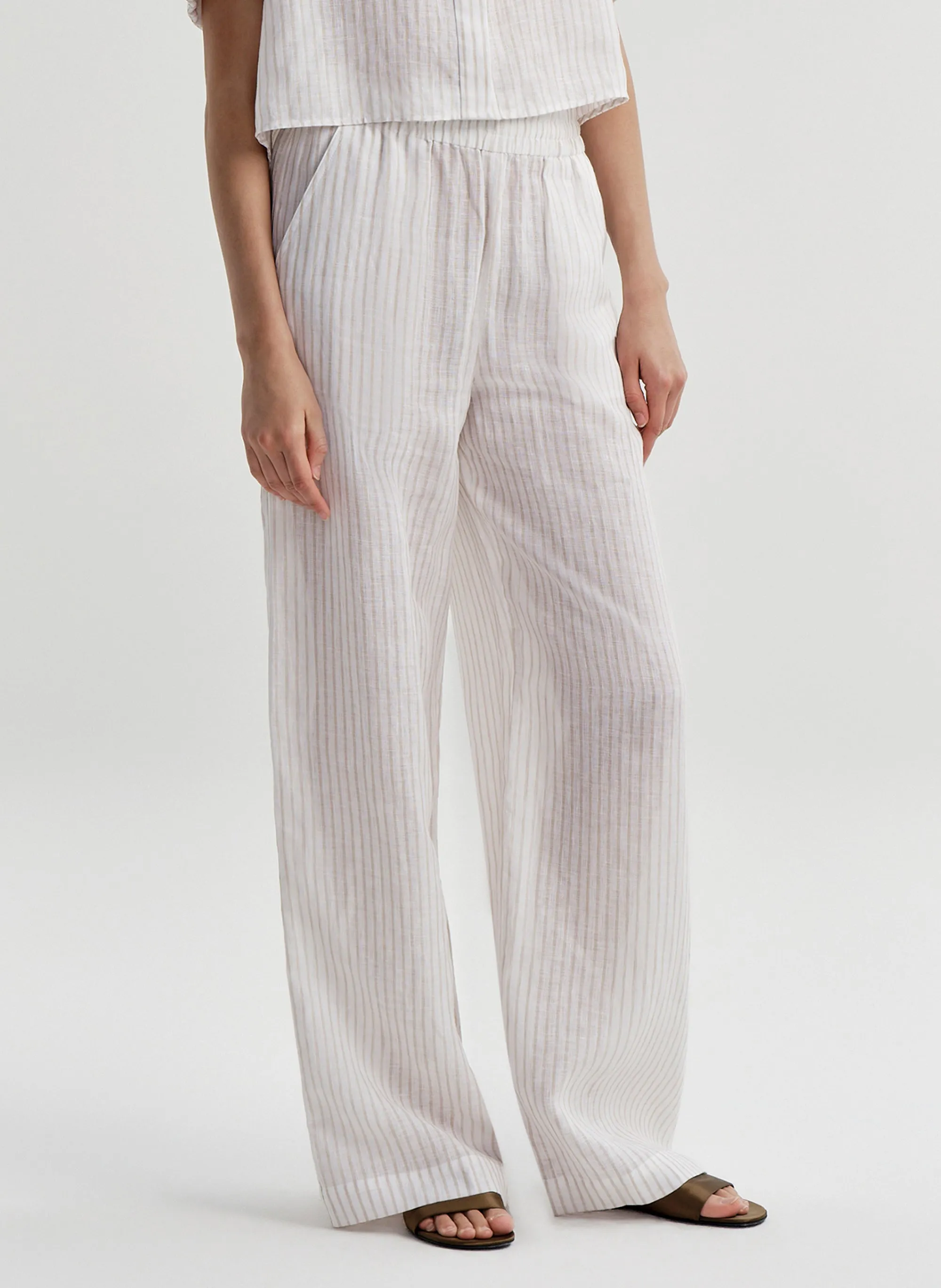 Tyler Striped Linen Pant sold by A.L.C. product image thumbnail 3