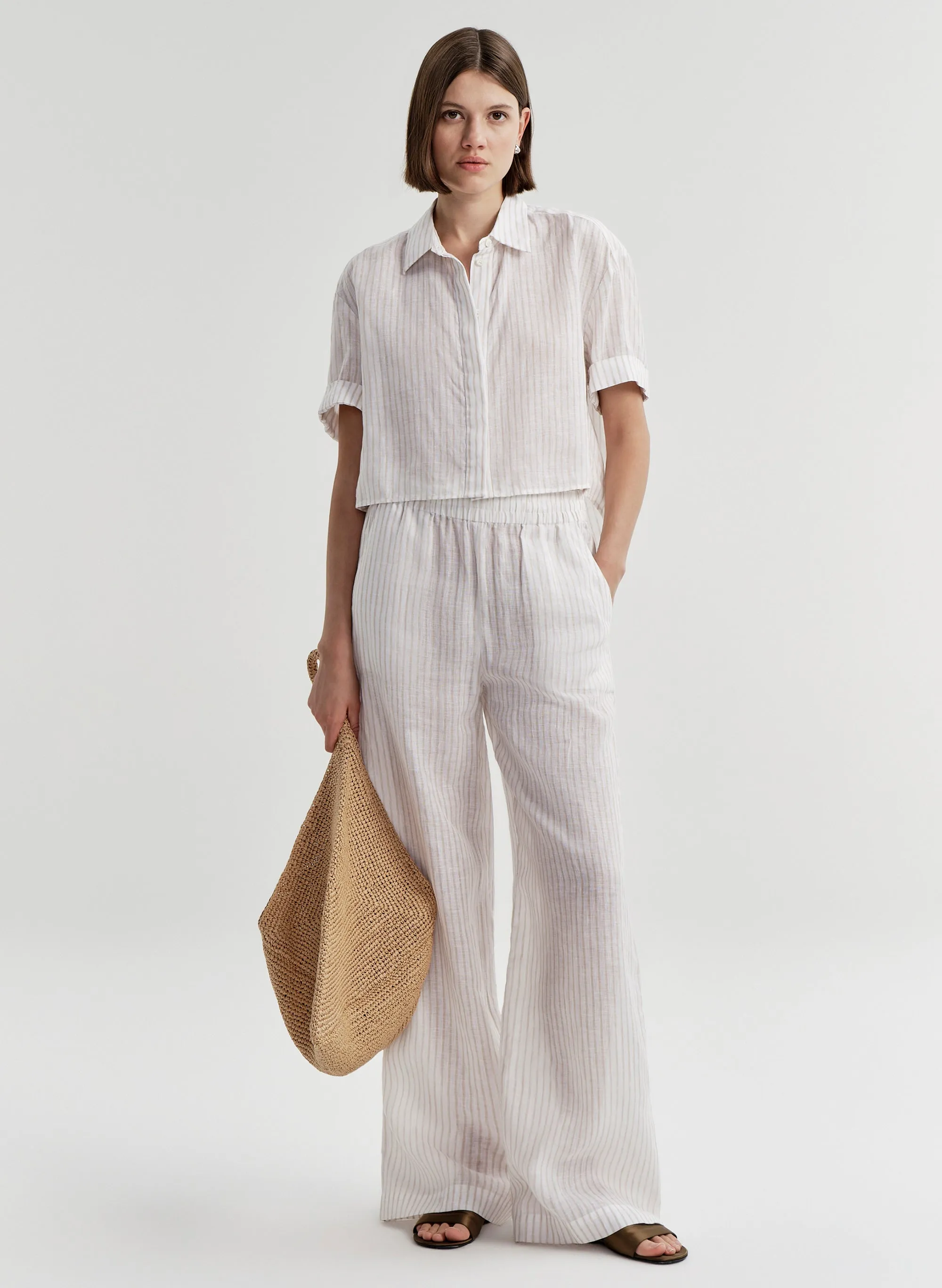 Tyler Striped Linen Pant sold by A.L.C.