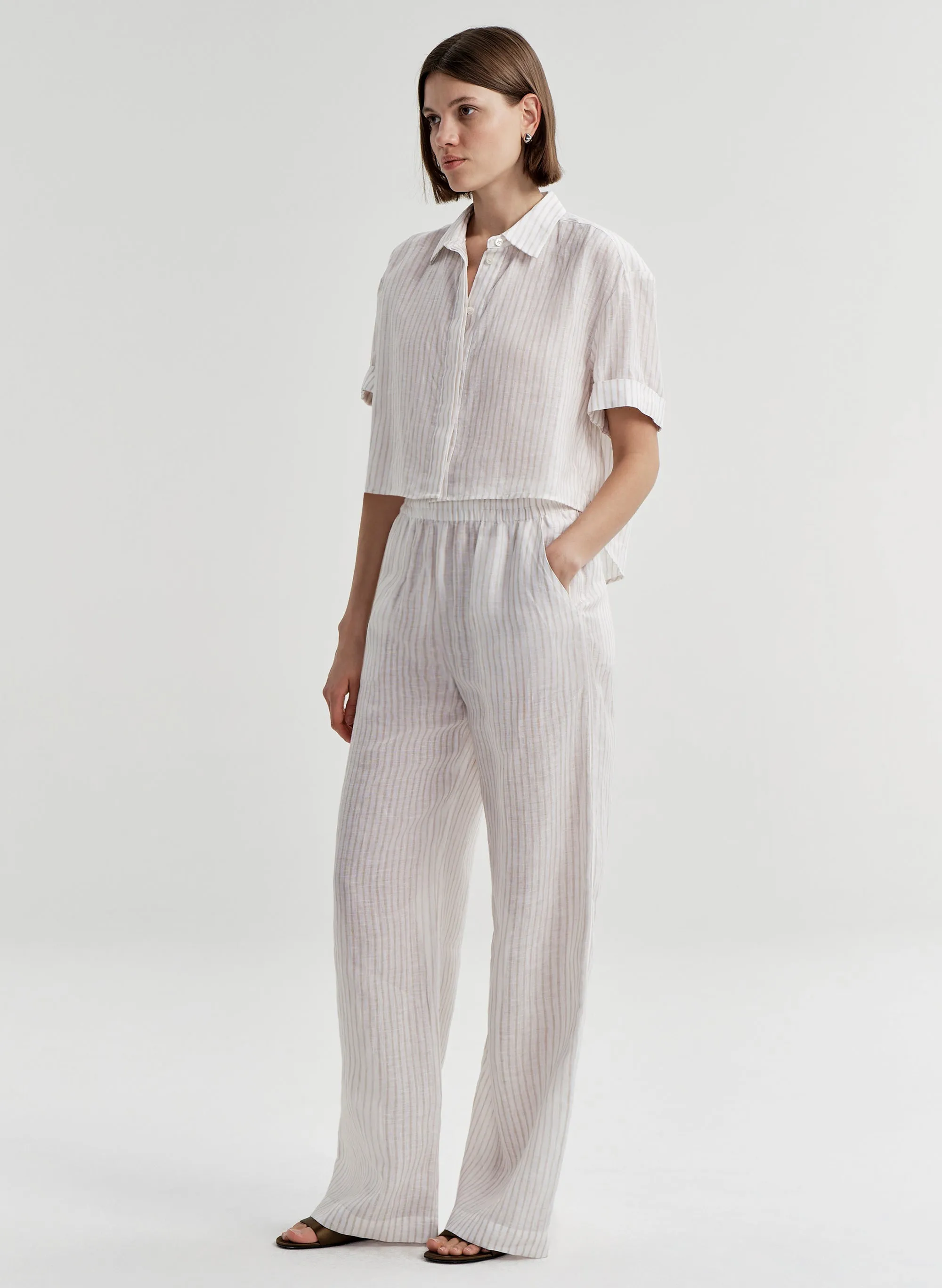 Tyler Striped Linen Pant sold by A.L.C. product image thumbnail 4