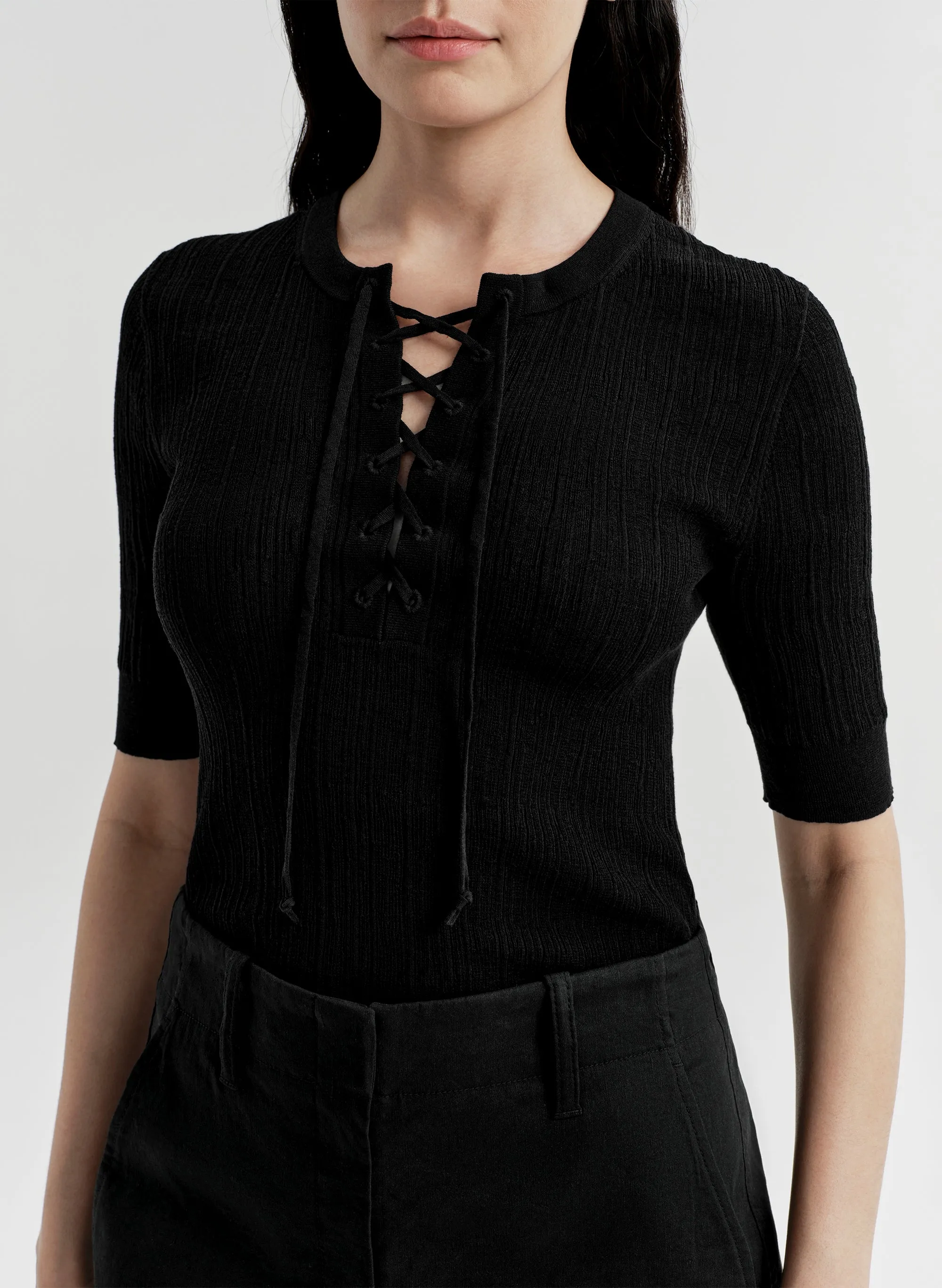 Fawn Fine Cotton Knit Top sold by A.L.C. product image thumbnail 2