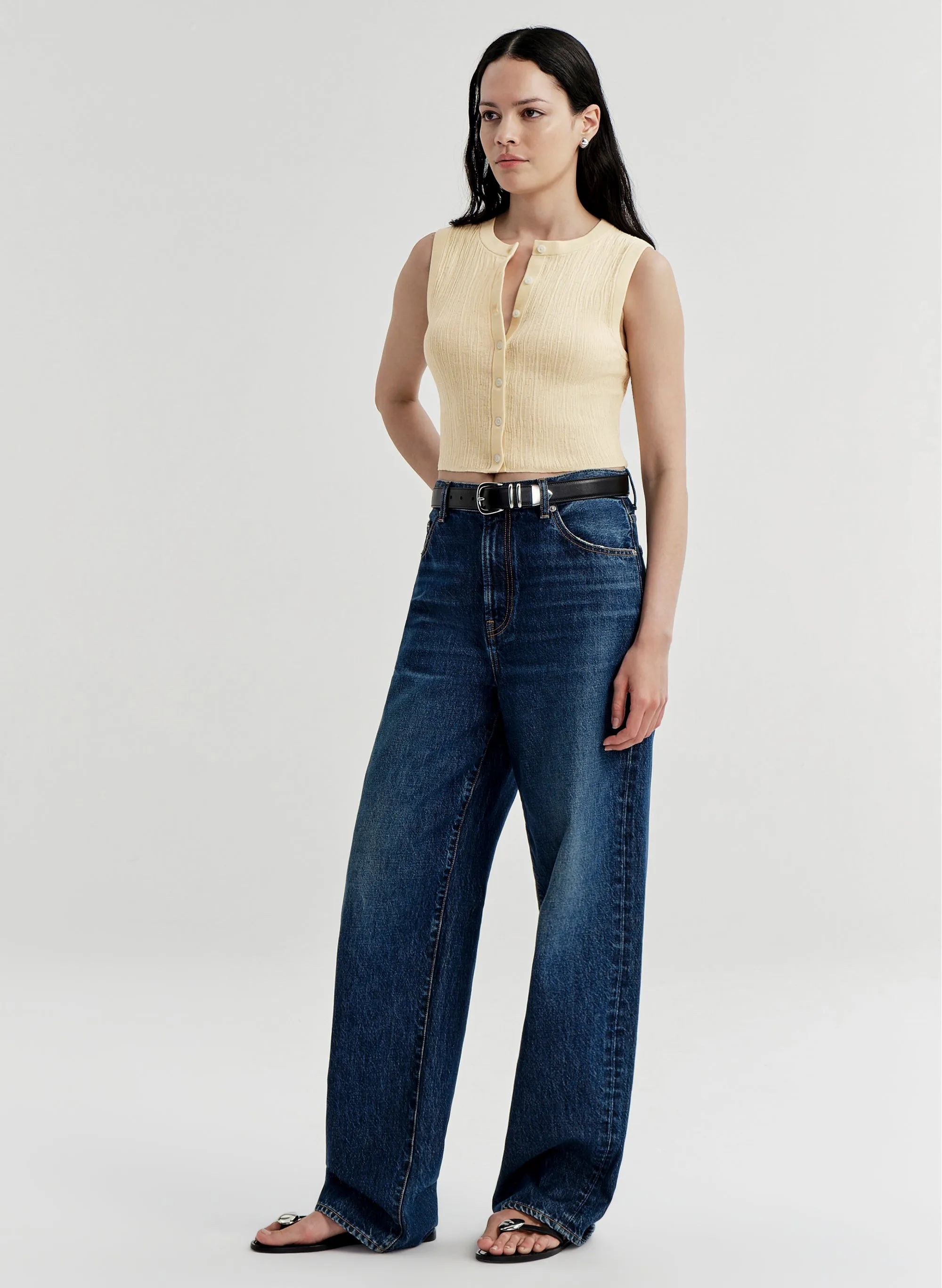 Lottie Fine Cotton Cropped Top sold by A.L.C. product image thumbnail 4
