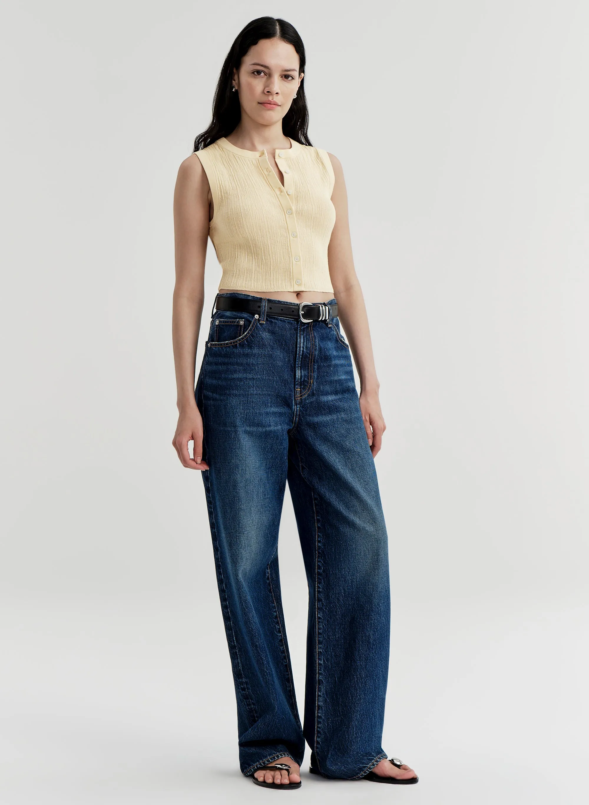 Lottie Fine Cotton Cropped Top sold by A.L.C. product image thumbnail 3