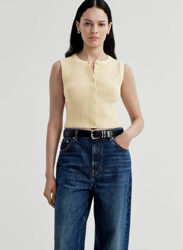 Lottie Fine Cotton Cropped Top made by A.L.C.