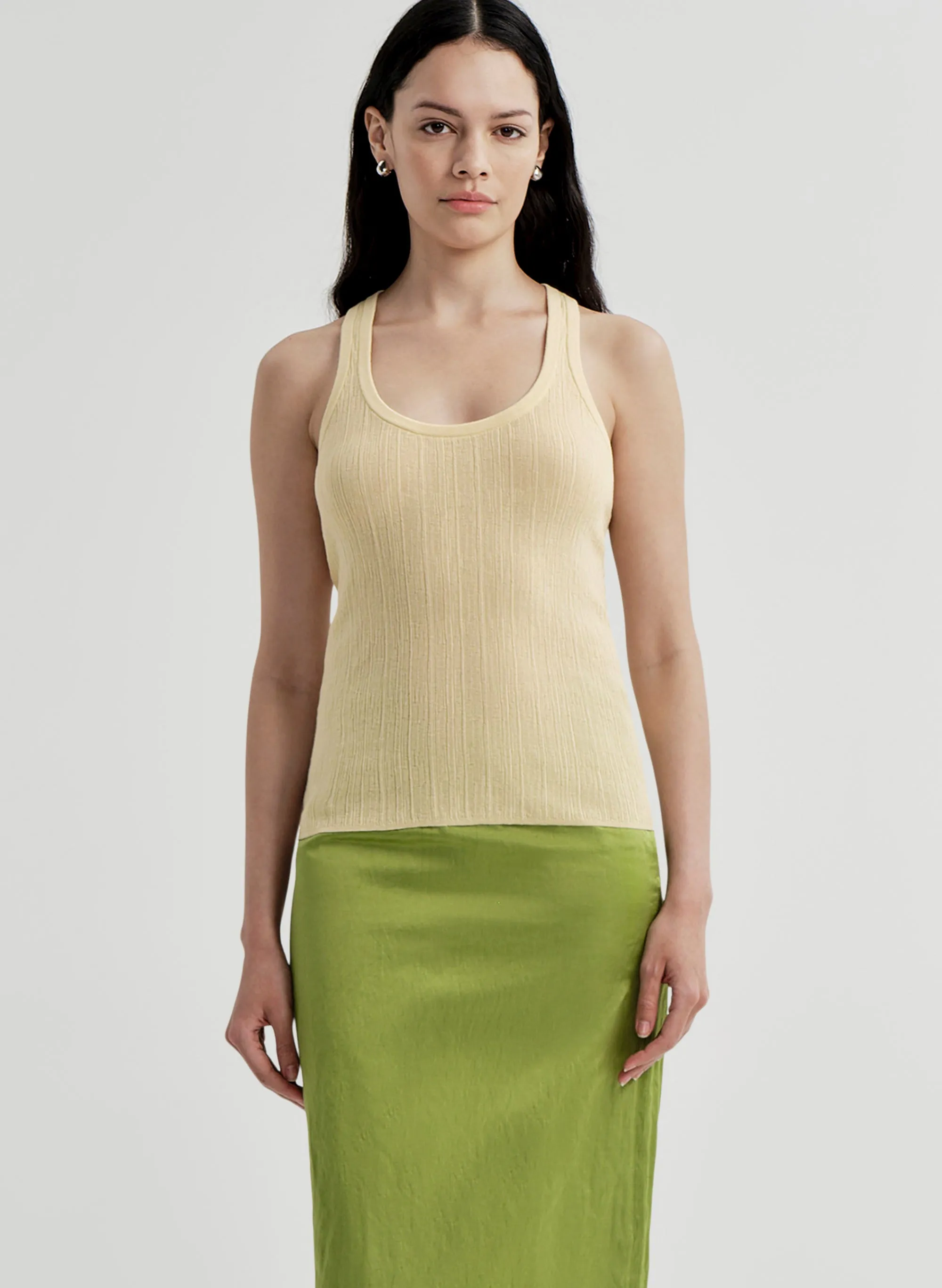 Iris Fine Cotton Tank sold by A.L.C.