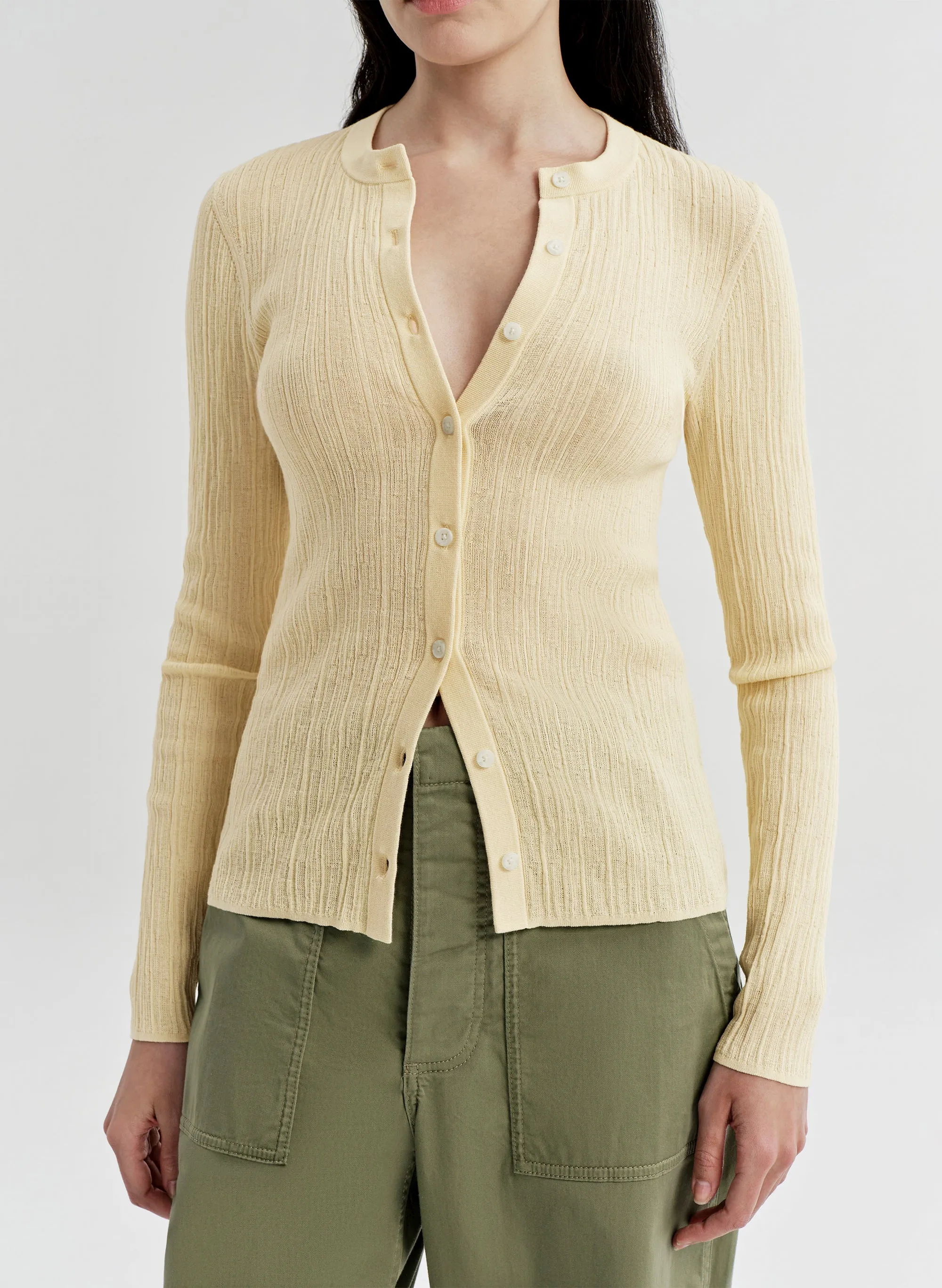 Fisher Fine Cotton Knit Cardigan sold by A.L.C. product image thumbnail 2