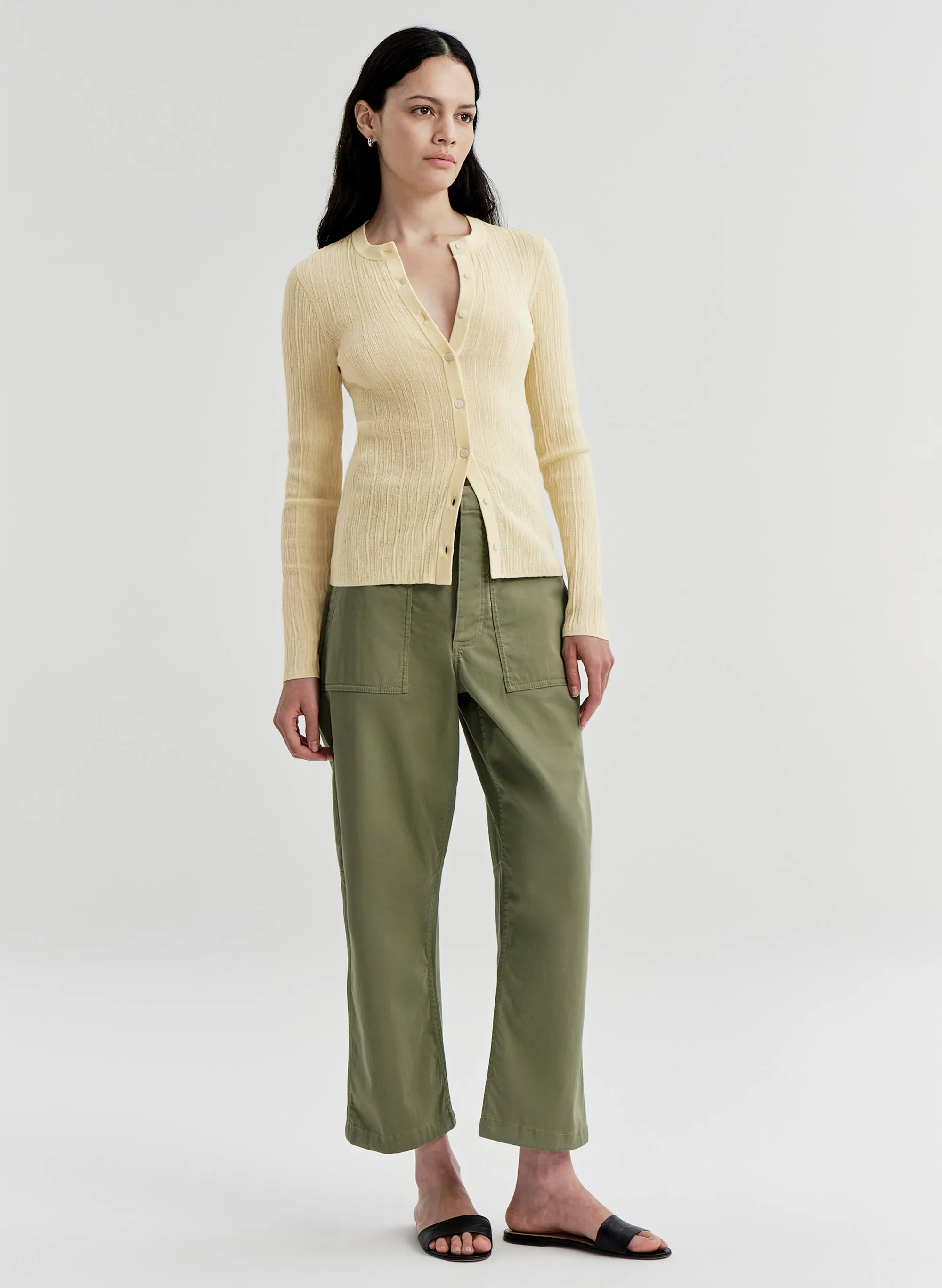 Fisher Fine Cotton Knit Cardigan sold by A.L.C. product image thumbnail 3