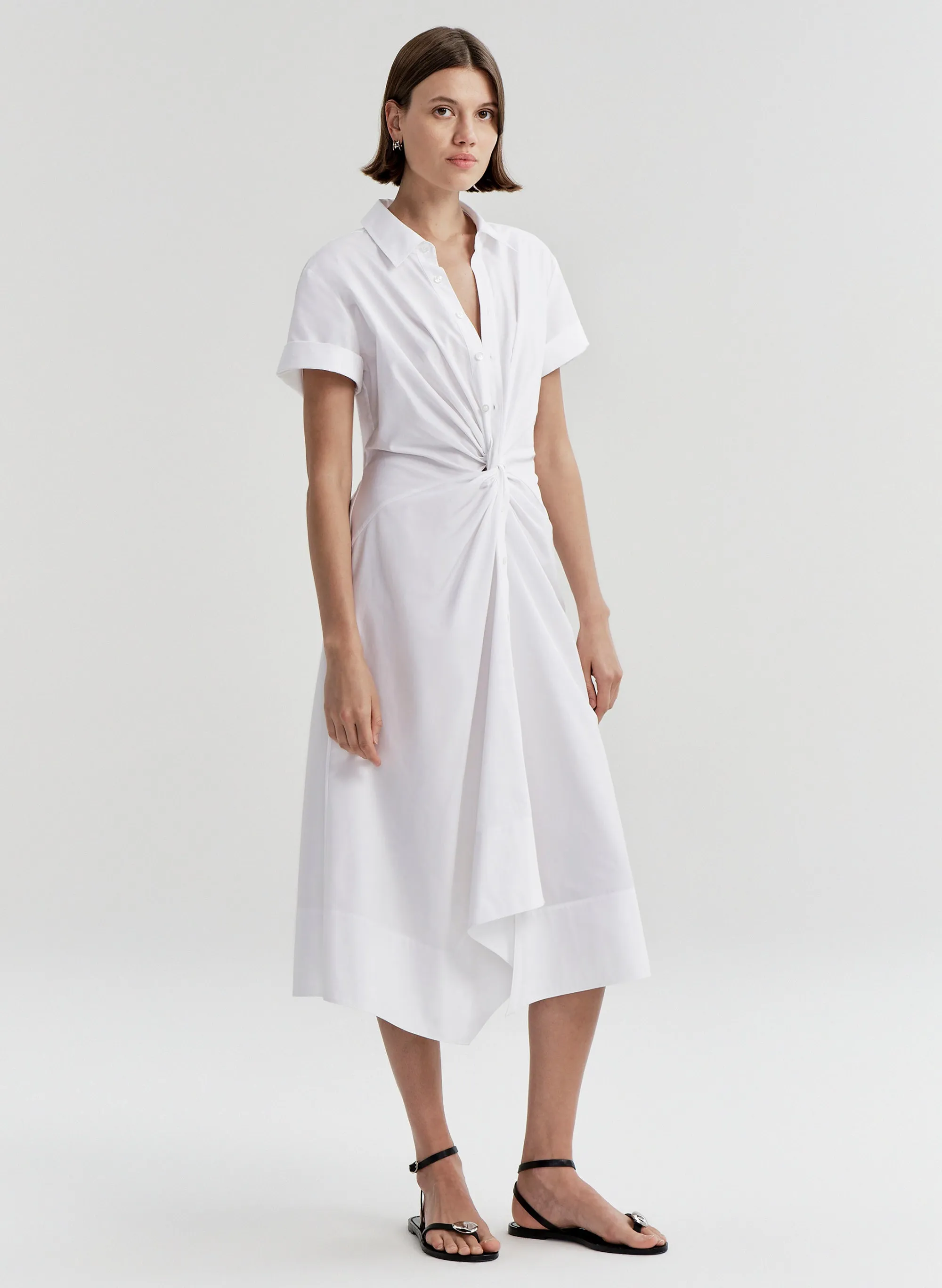 Ana Cotton Midi Shirtdress sold by A.L.C. product image thumbnail 3