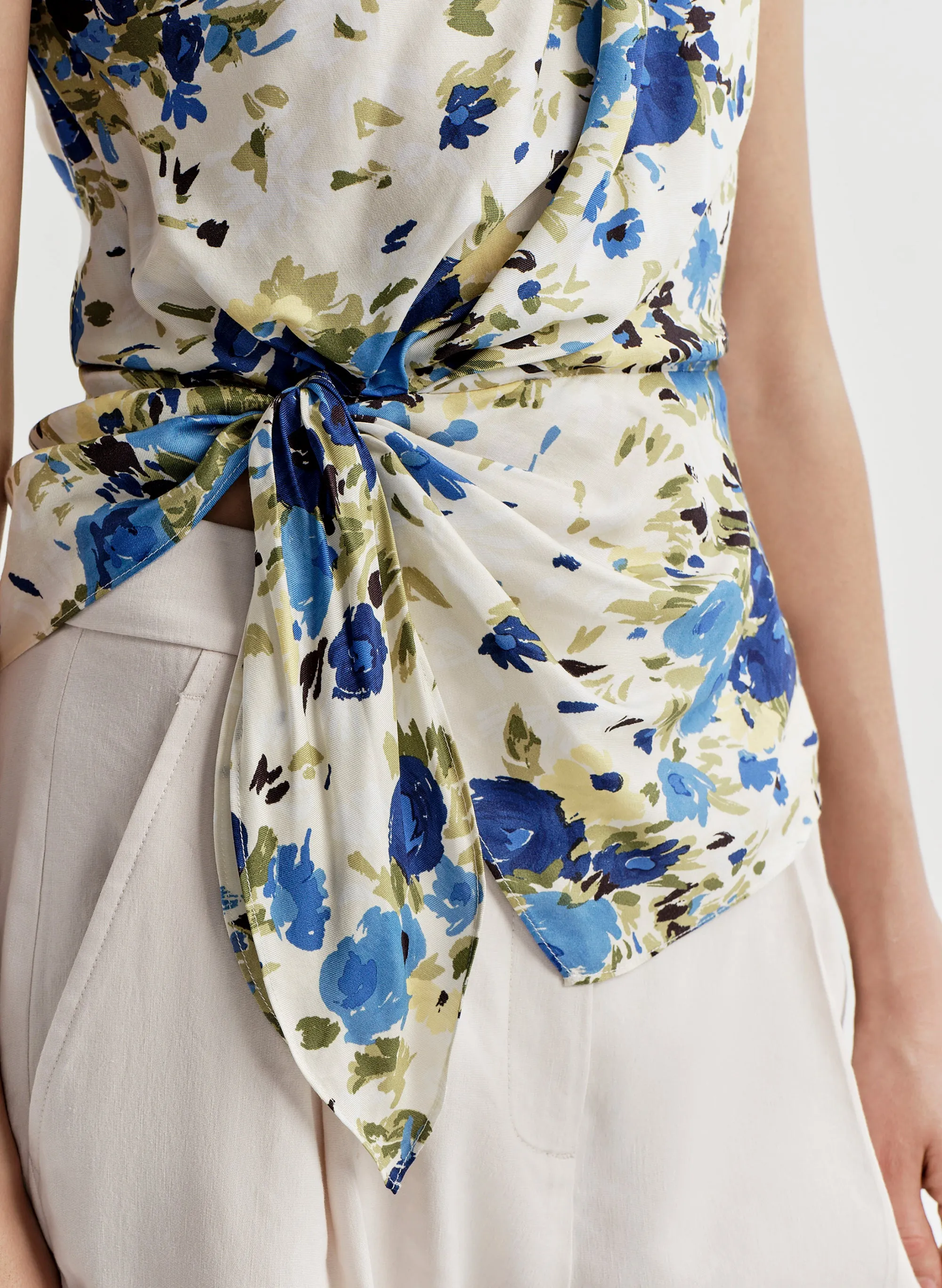 Elliana Floral One Shoulder Top sold by A.L.C. product image thumbnail 3