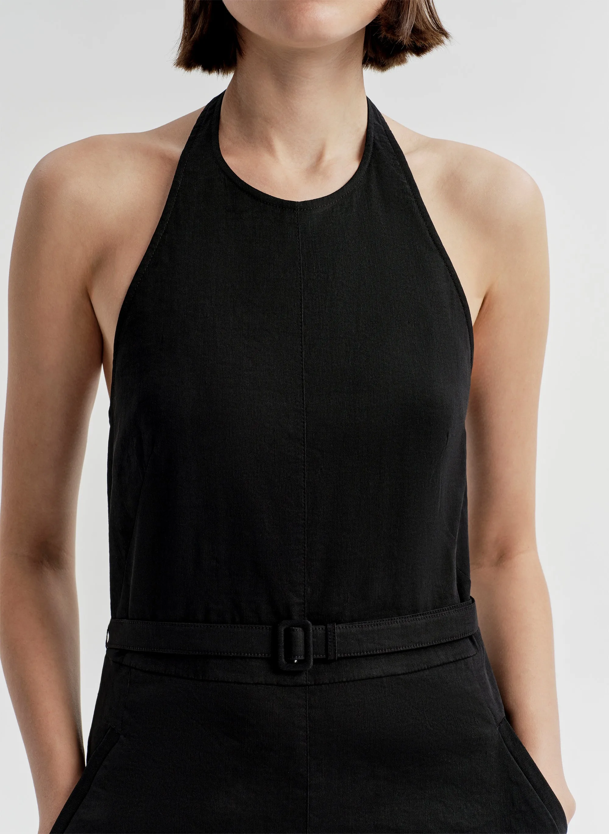 Sylvie Linen Halter Jumpsuit sold by A.L.C. product image thumbnail 3