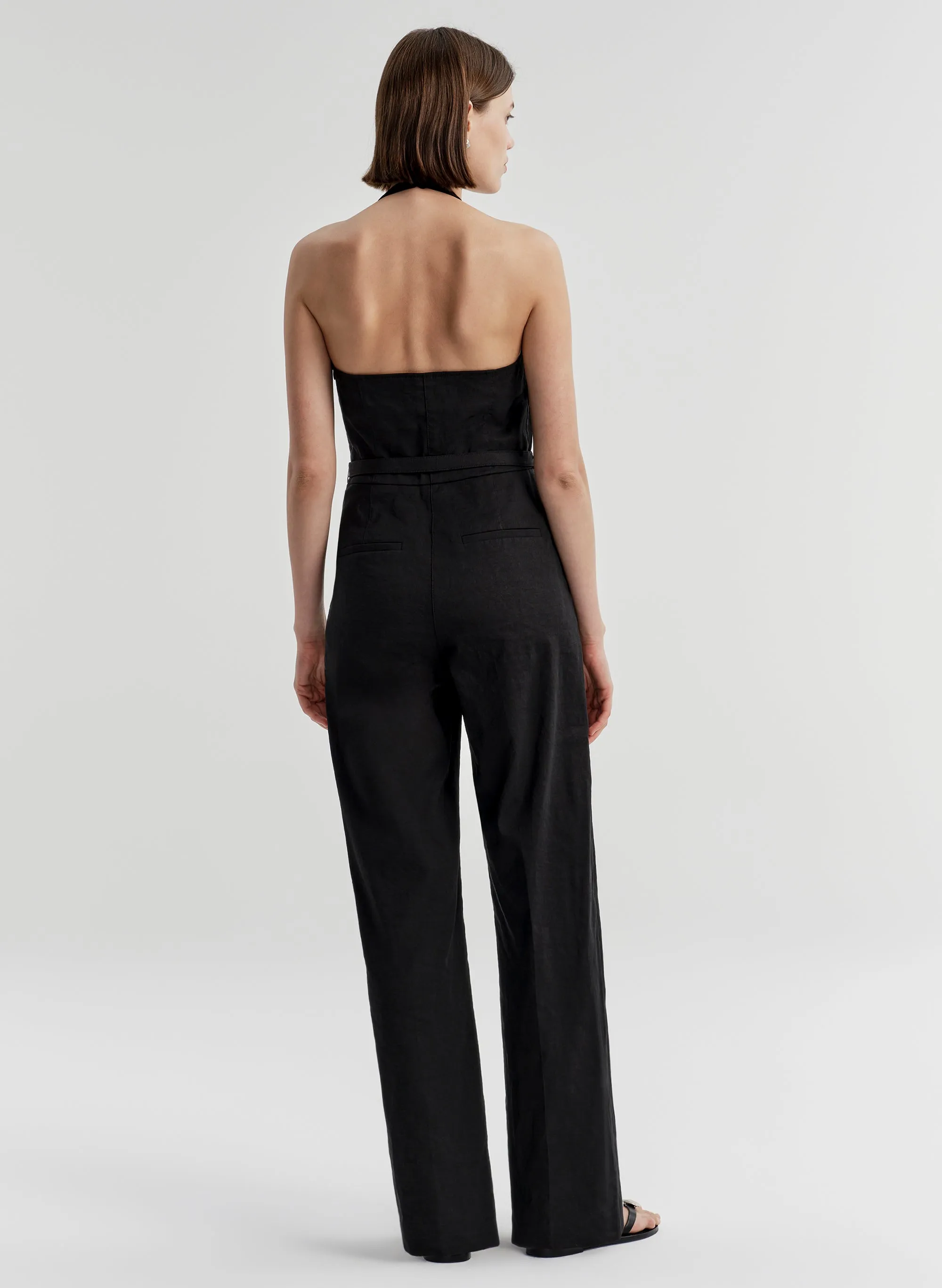 Sylvie Linen Halter Jumpsuit sold by A.L.C. product image thumbnail 2