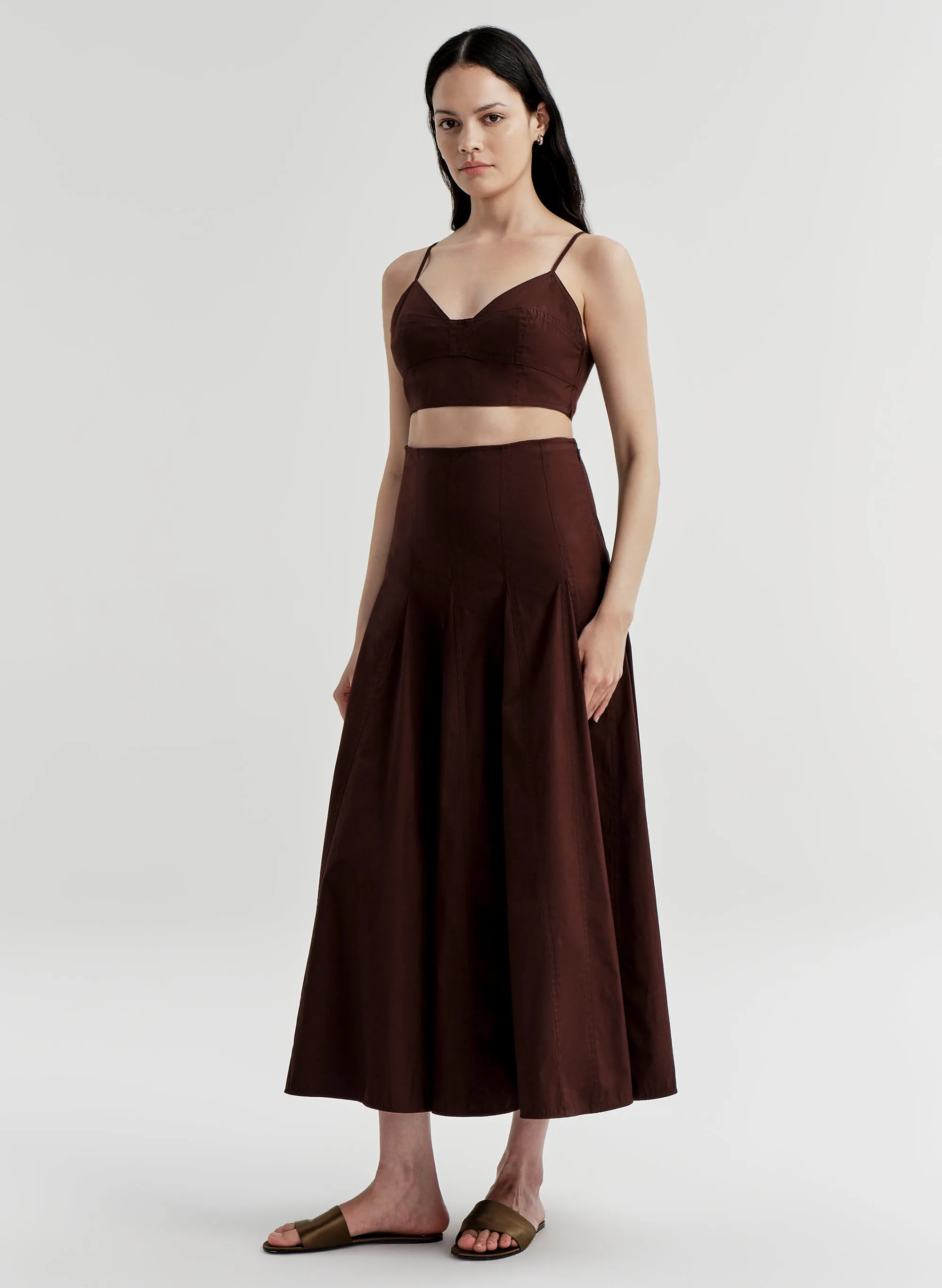 Tali Stretch Cotton Midi Skirt sold by A.L.C. product image thumbnail 4