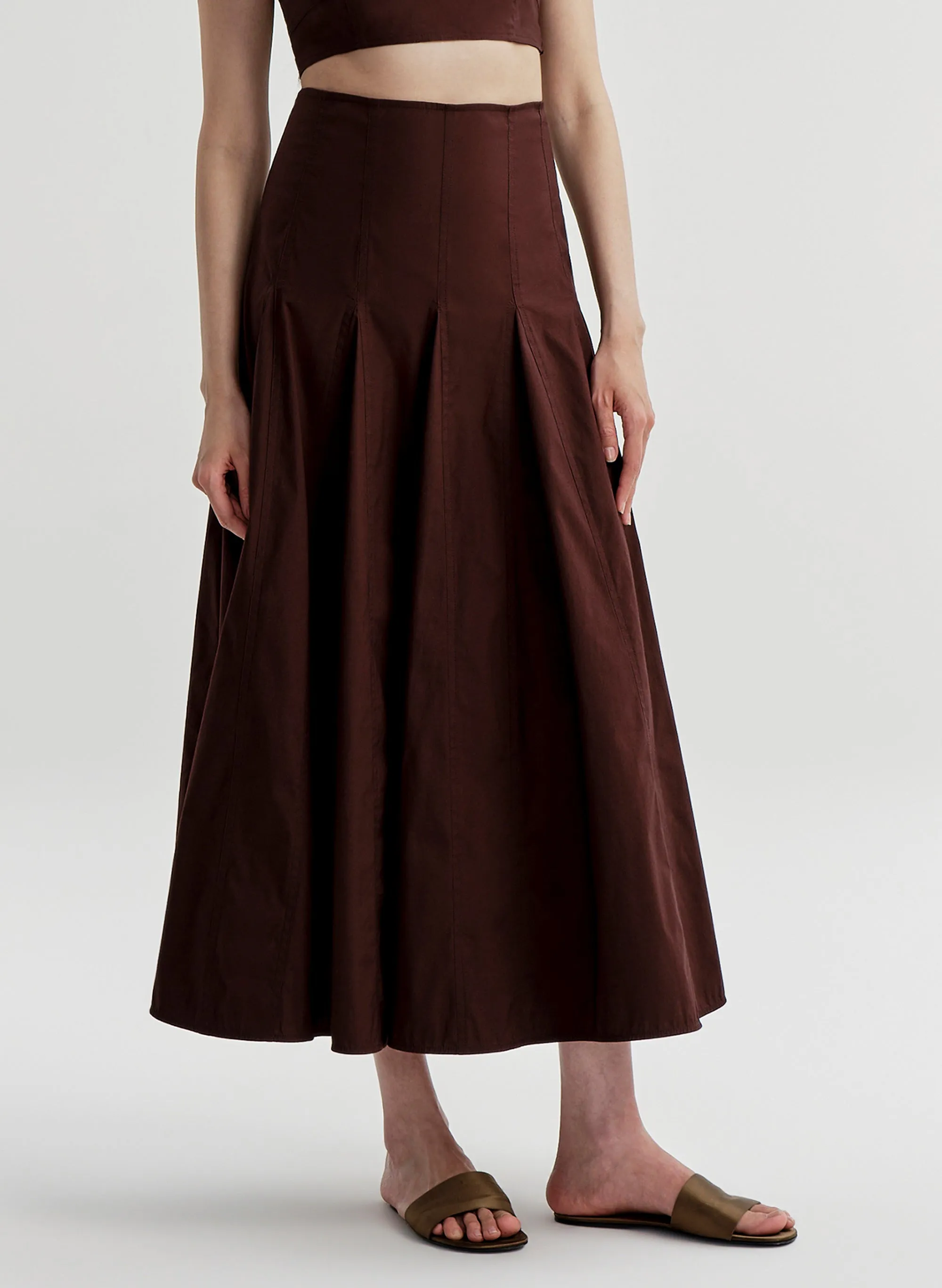 Tali Stretch Cotton Midi Skirt sold by A.L.C. product image thumbnail 3