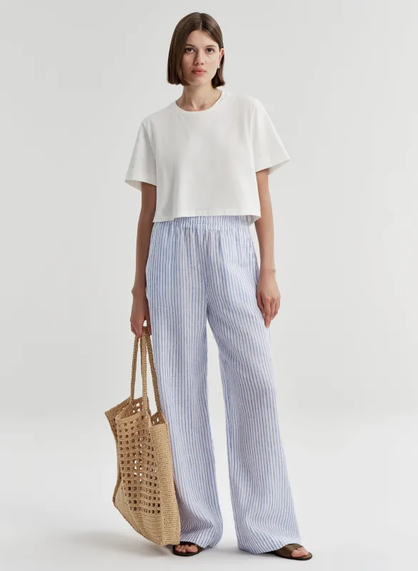 Tyler Striped Linen Pant made by A.L.C.