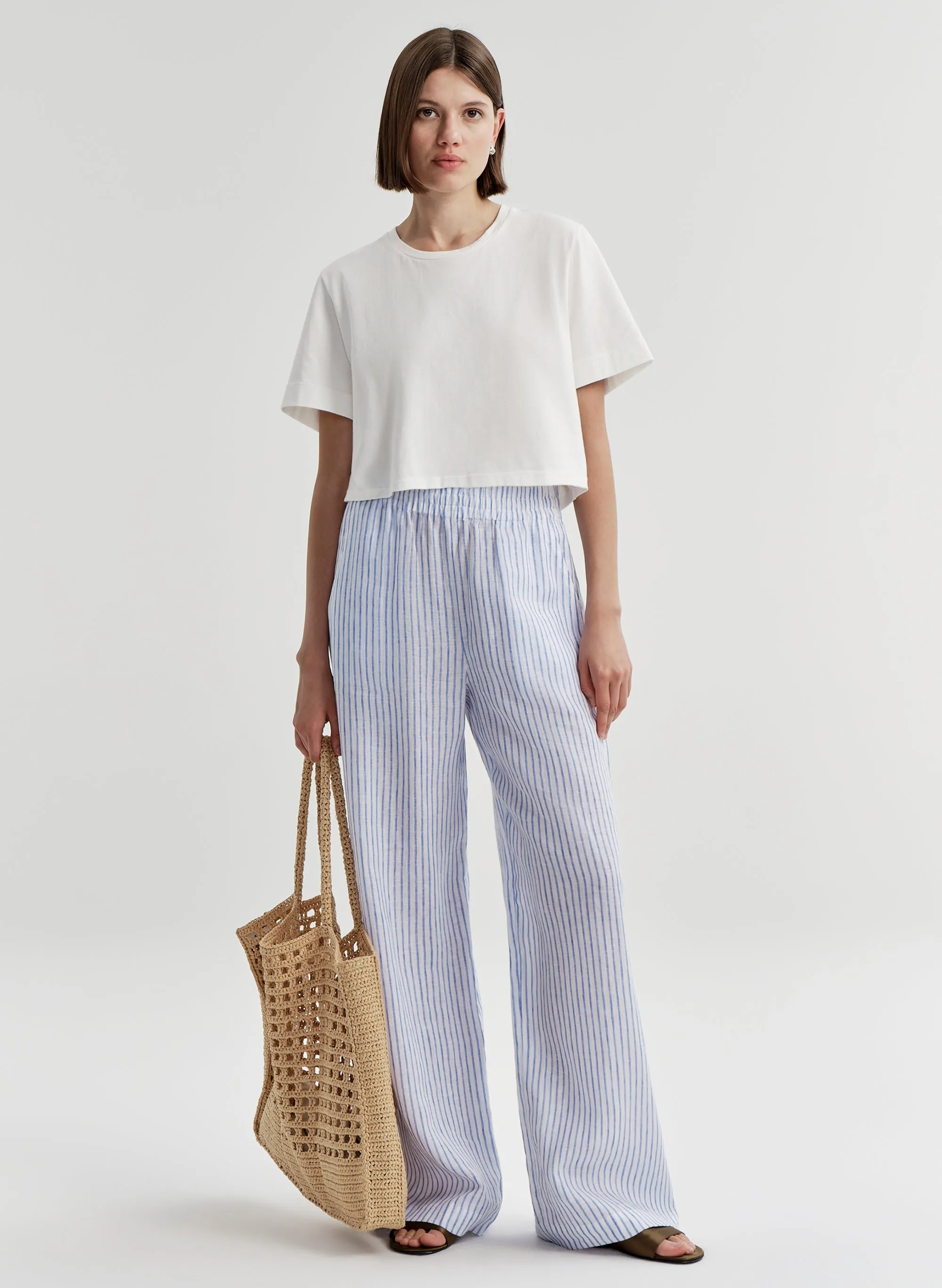 Tyler Striped Linen Pant sold by A.L.C.