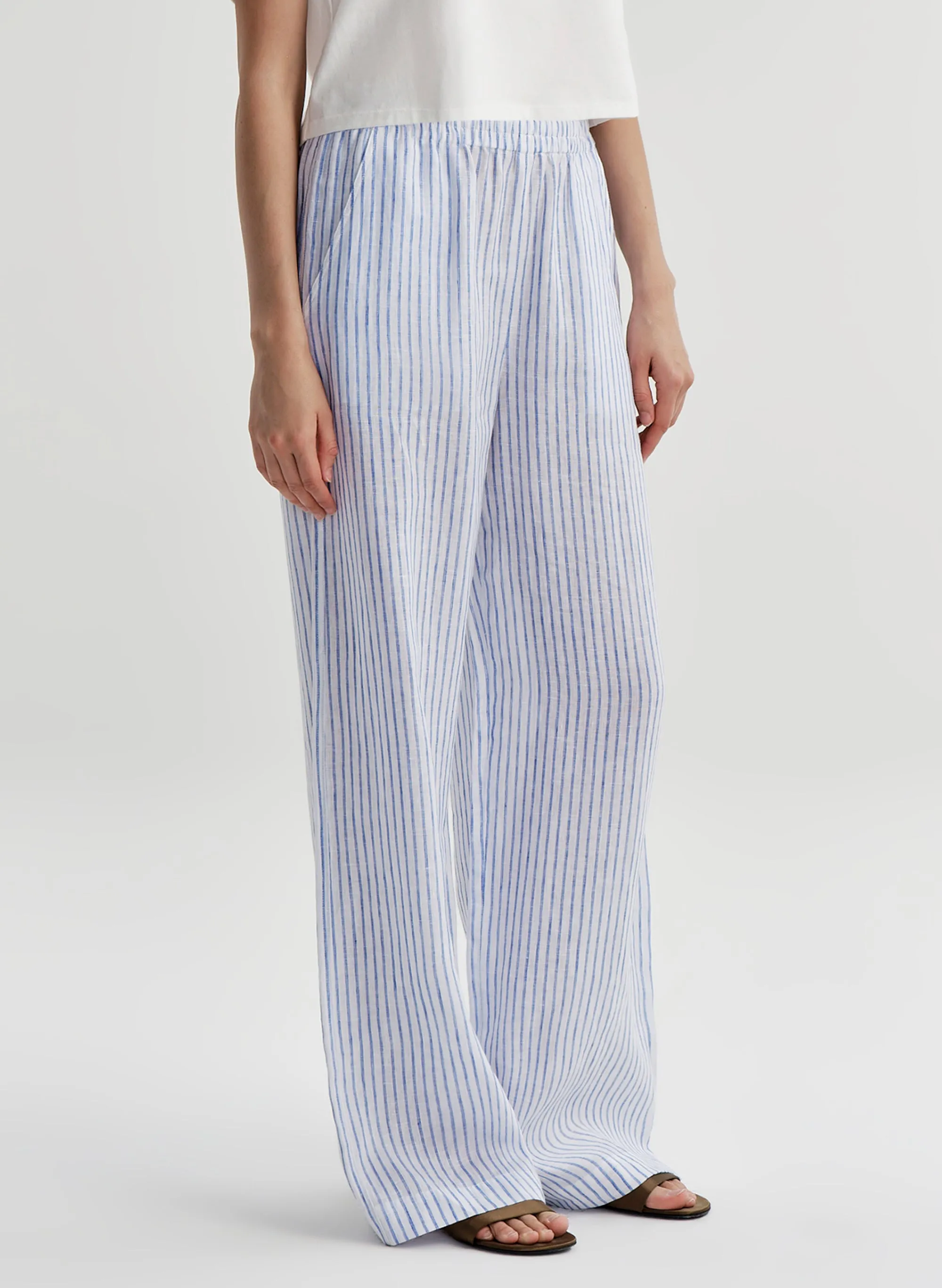 Tyler Striped Linen Pant sold by A.L.C. product image thumbnail 3