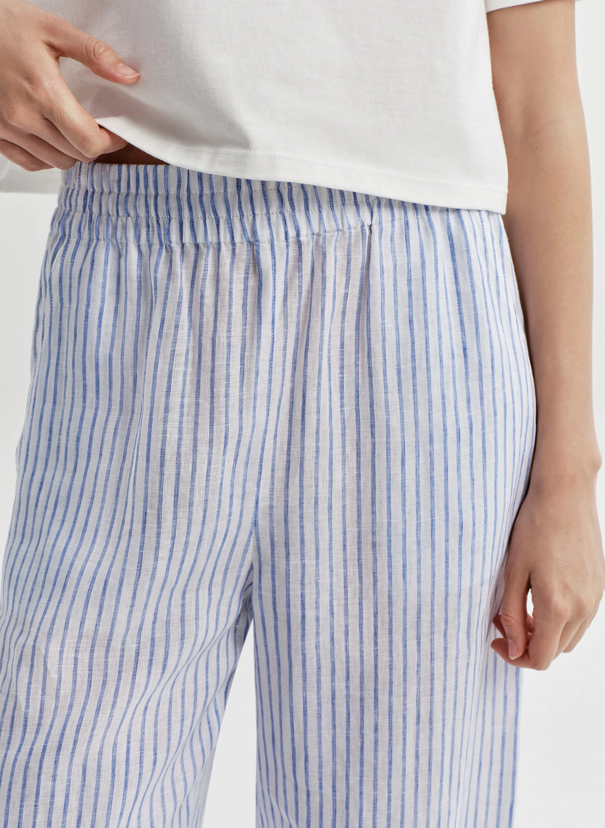 Tyler Striped Linen Pant sold by A.L.C. product image thumbnail 2