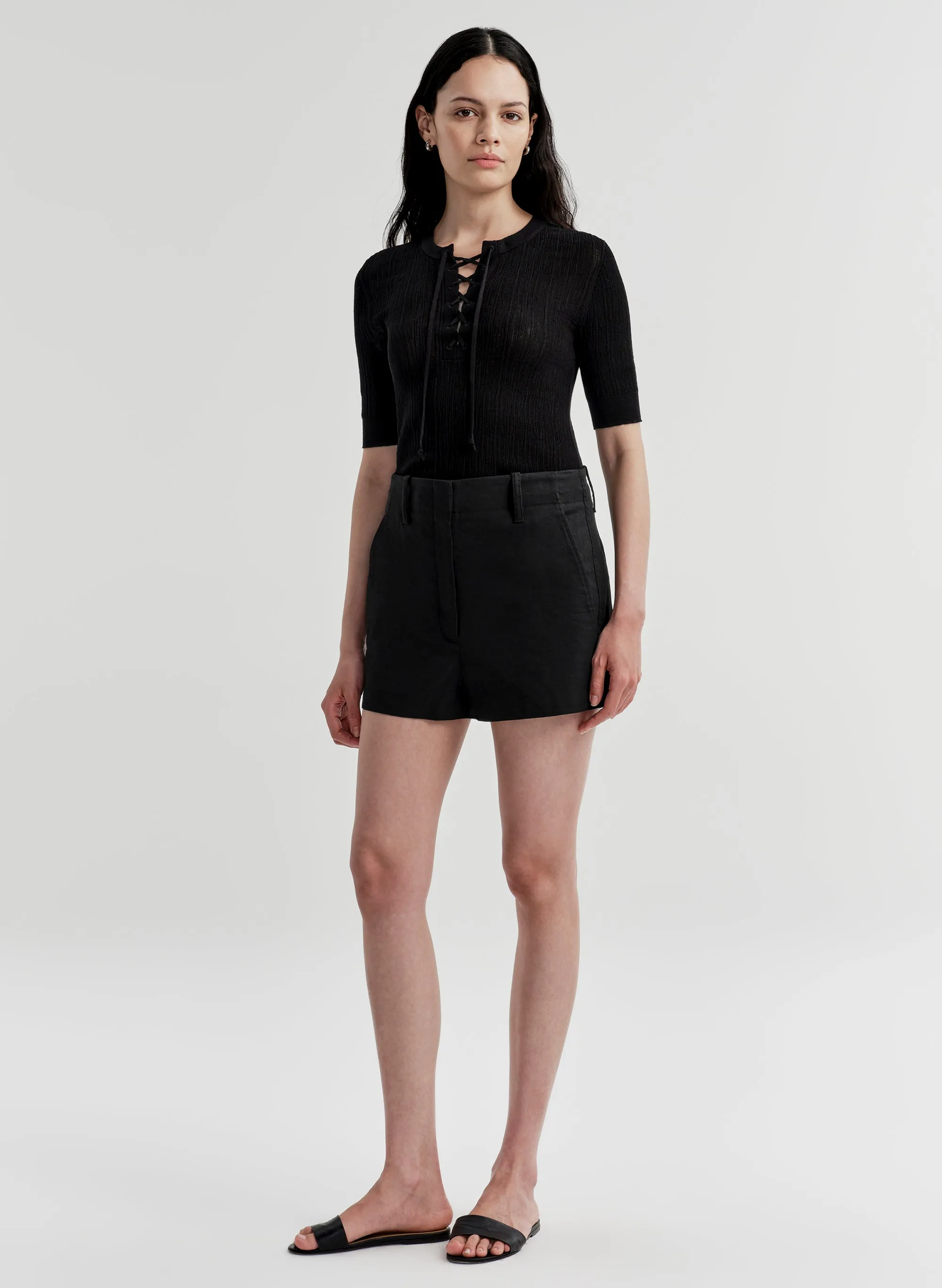 Liam Linen Short sold by A.L.C. product image thumbnail 4
