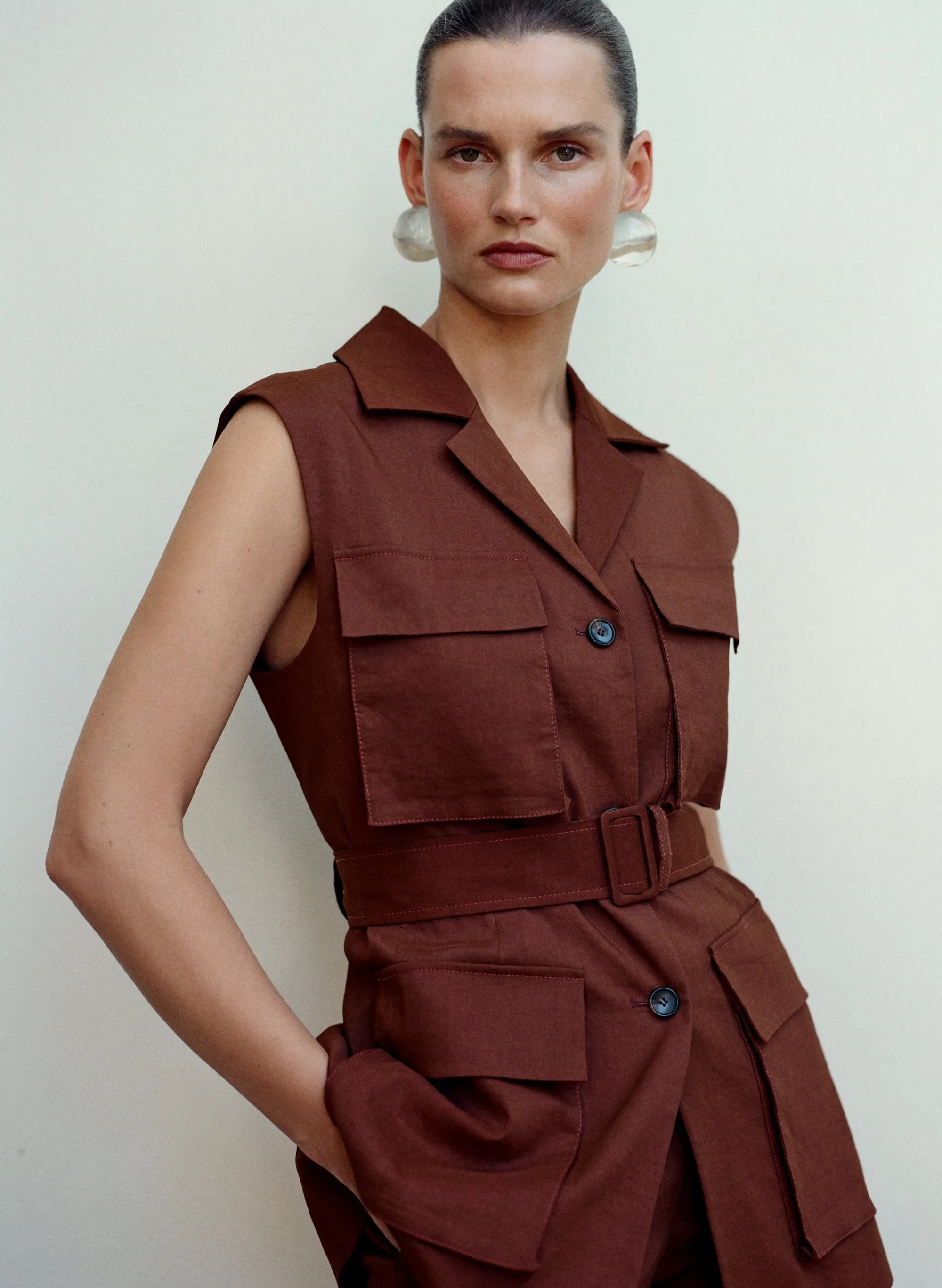 Cameron Linen Vest sold by A.L.C.