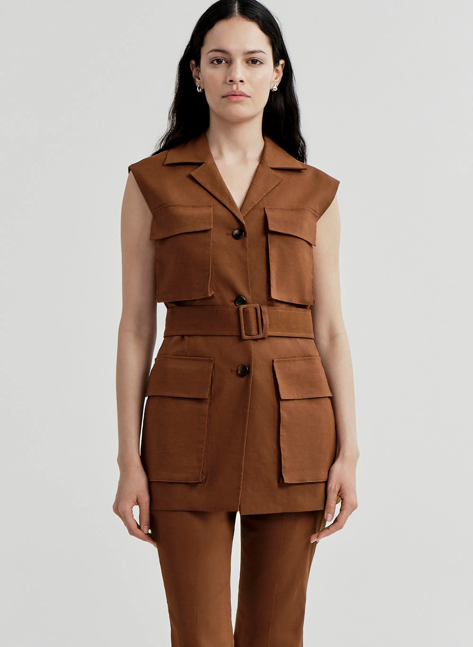 Cameron Linen Vest sold by A.L.C. product image thumbnail 2