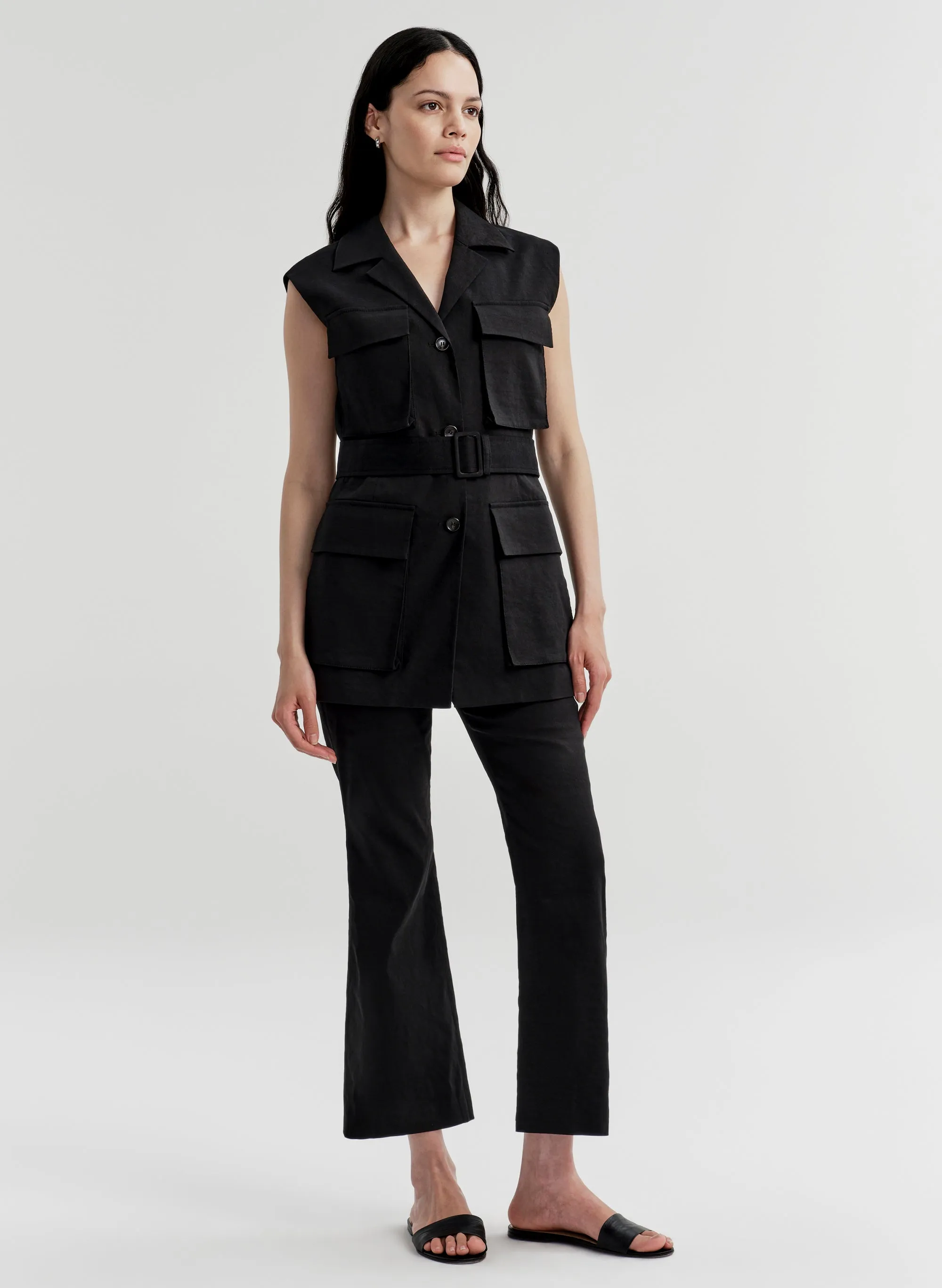 Cameron Linen Vest sold by A.L.C. product image thumbnail 4