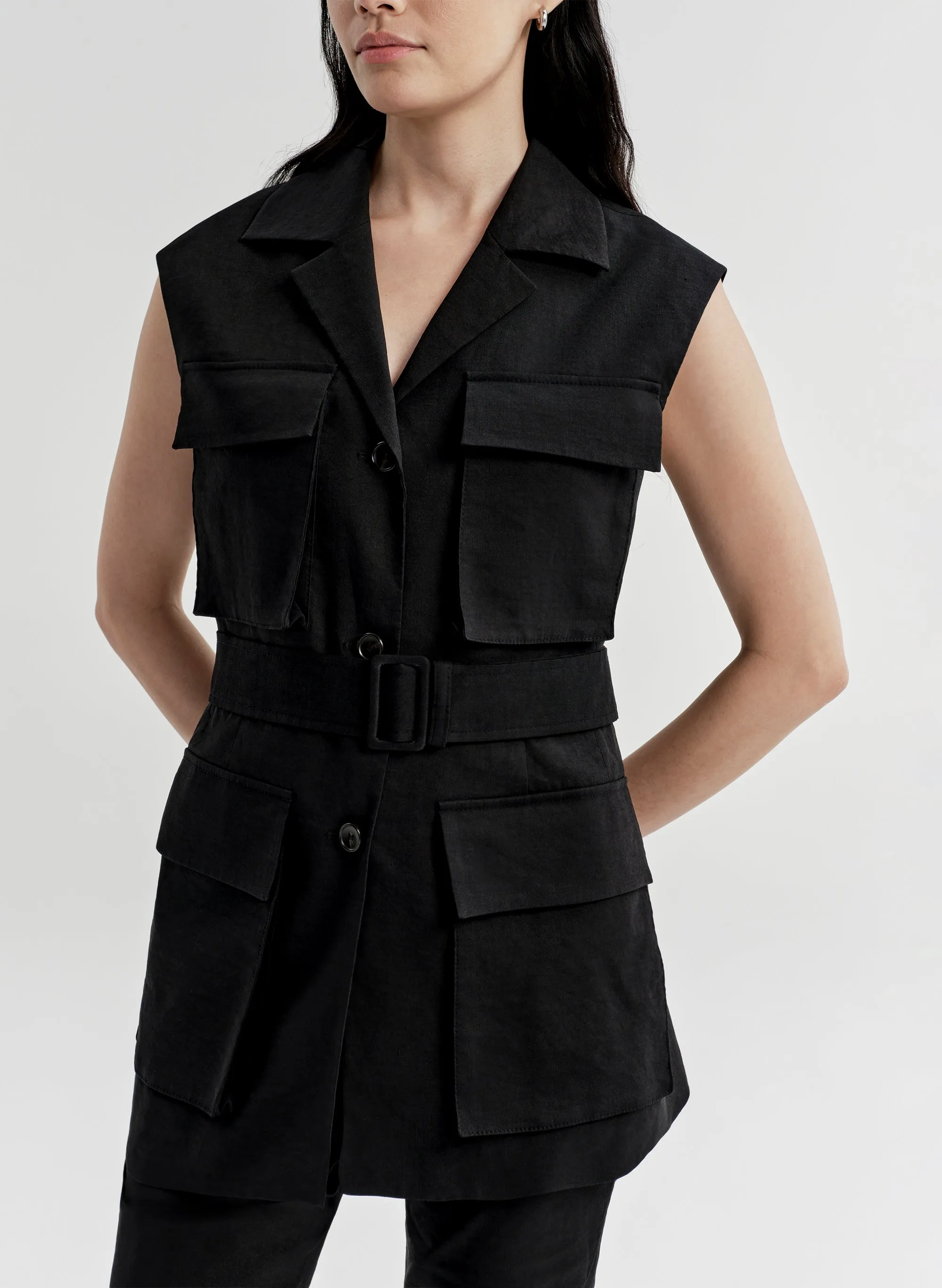 Cameron Linen Vest sold by A.L.C. product image thumbnail 3